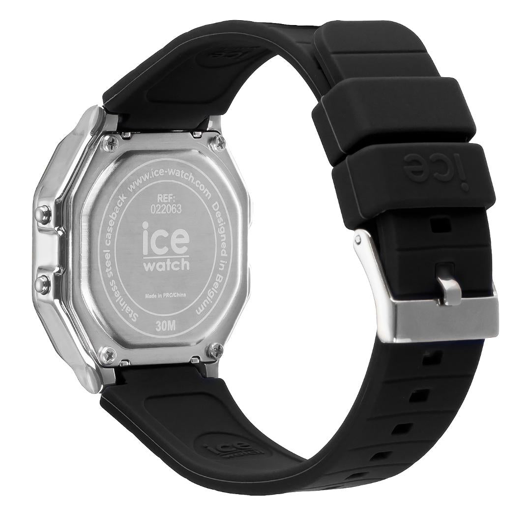 ICE digit retro - Black silver