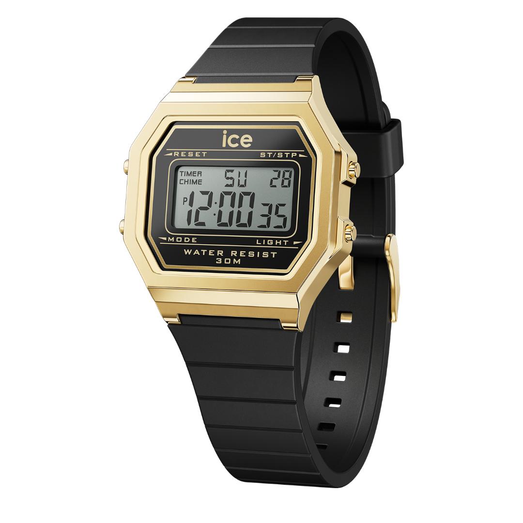 ICE digit retro - Black gold