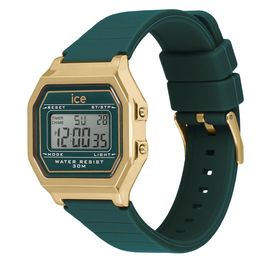 ICE digit retro - Verdigreen gold