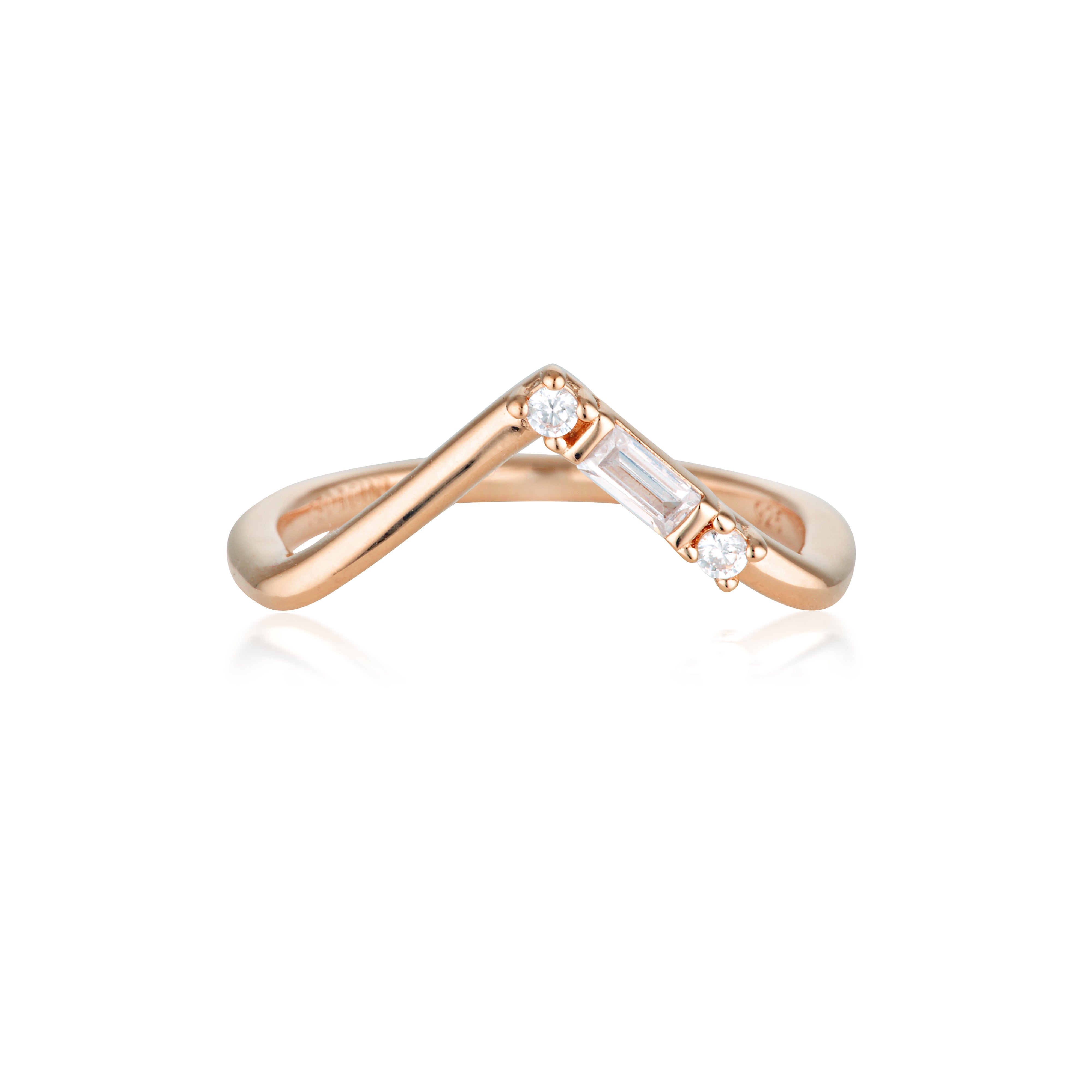 GEORGINI THE LAYERED EDIT TIGA RING ROSE GOLD