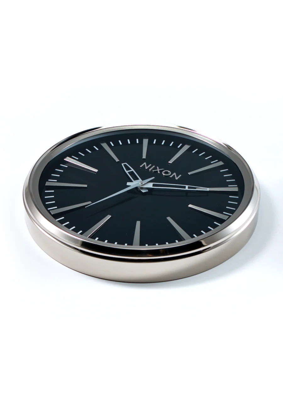 Sentry Wall Clock Black