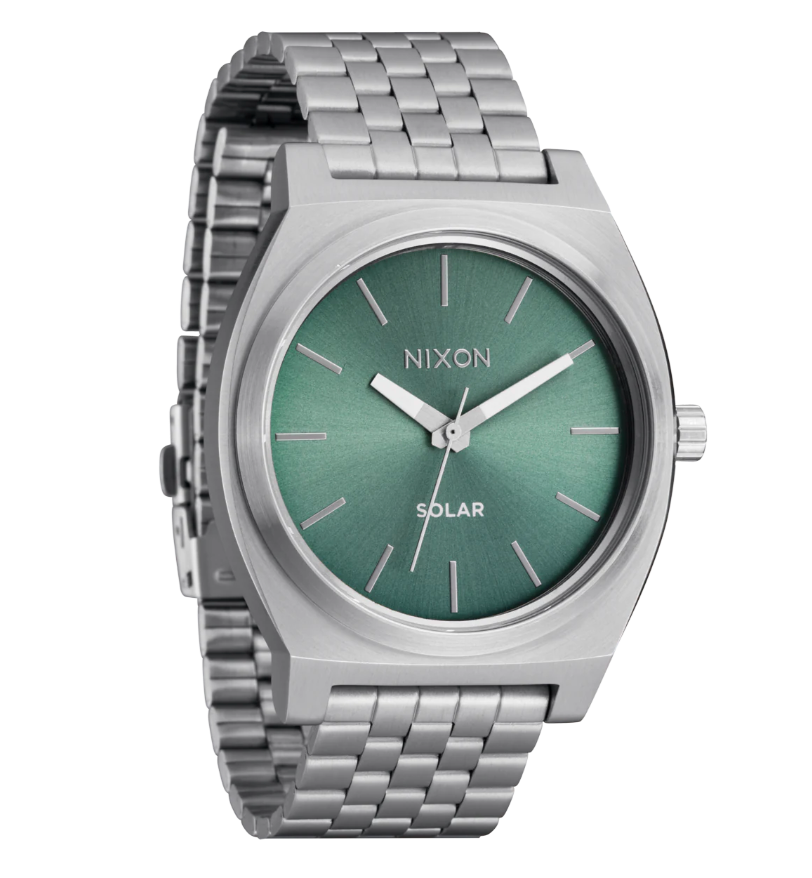 Time Teller Solar Silver / Jade Sunray