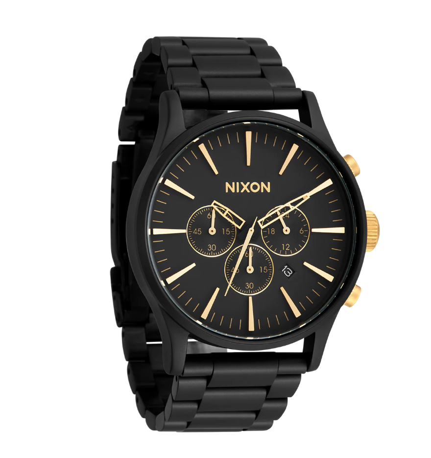 Sentry Chrono Matte Black / Gold