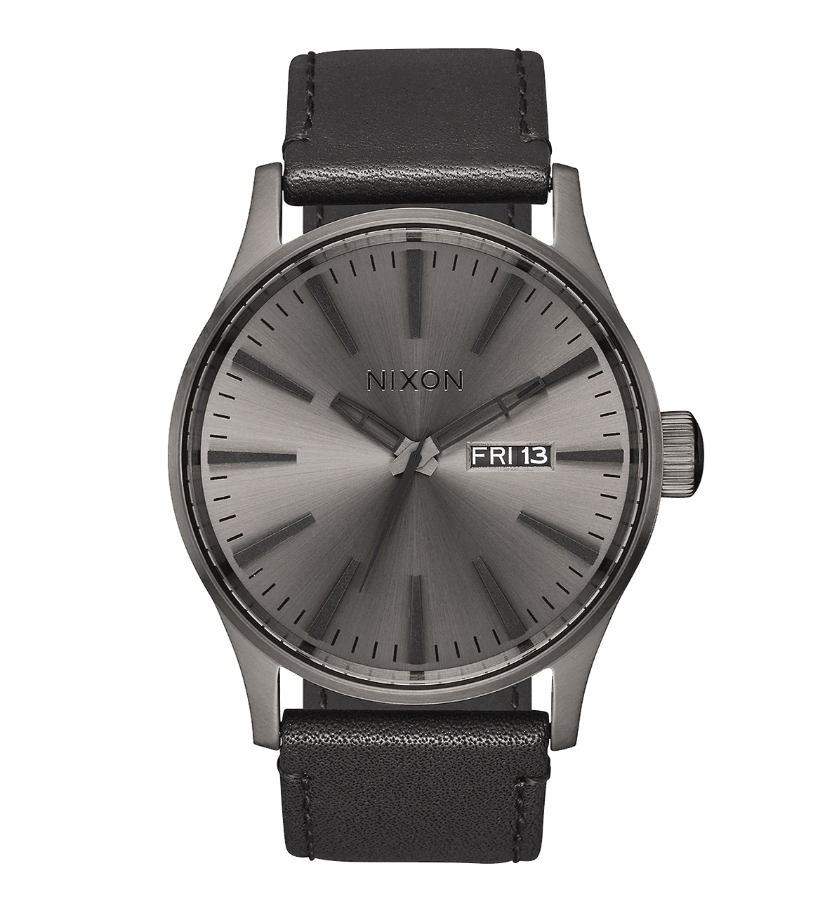 Sentry Leather Gunmetal / Black