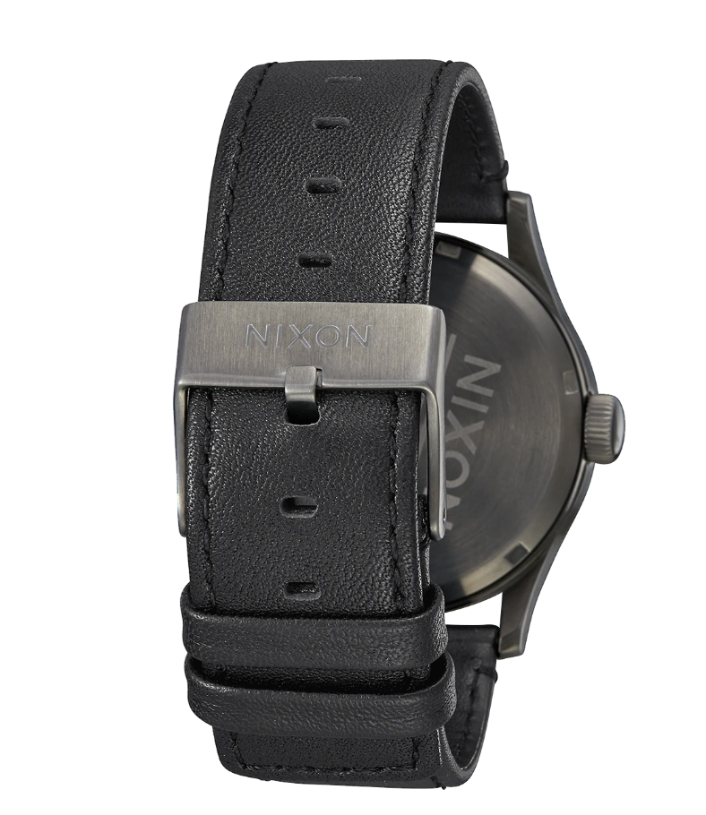 Sentry Leather Gunmetal / Black