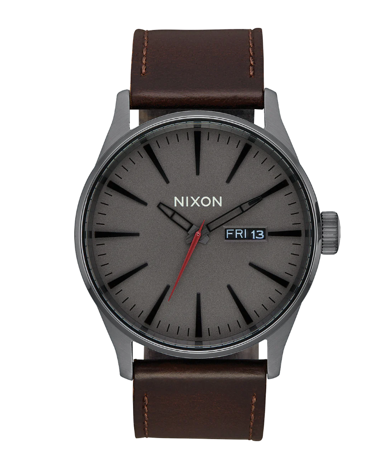 Sentry Leather Gunmetal / Black / Dark Brown