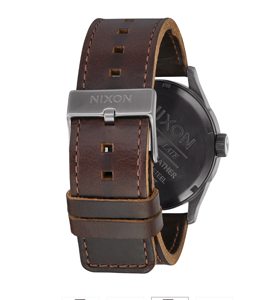 Sentry Leather Gunmetal / Black / Dark Brown