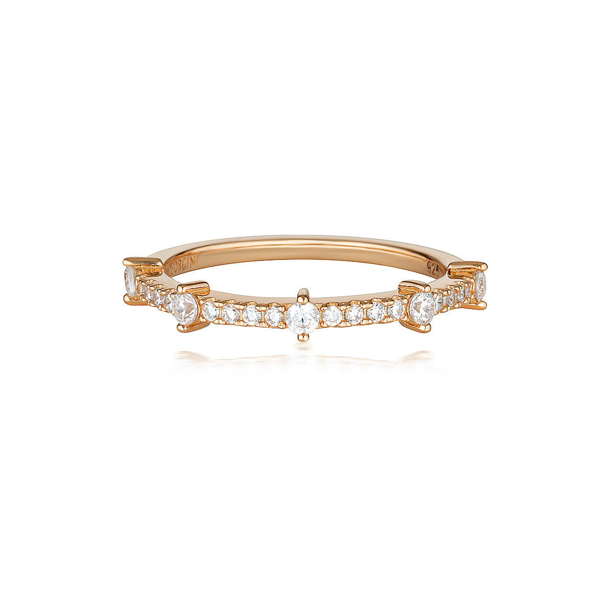 GEORGINI RED CARPET GALA RING ROSE GOLD