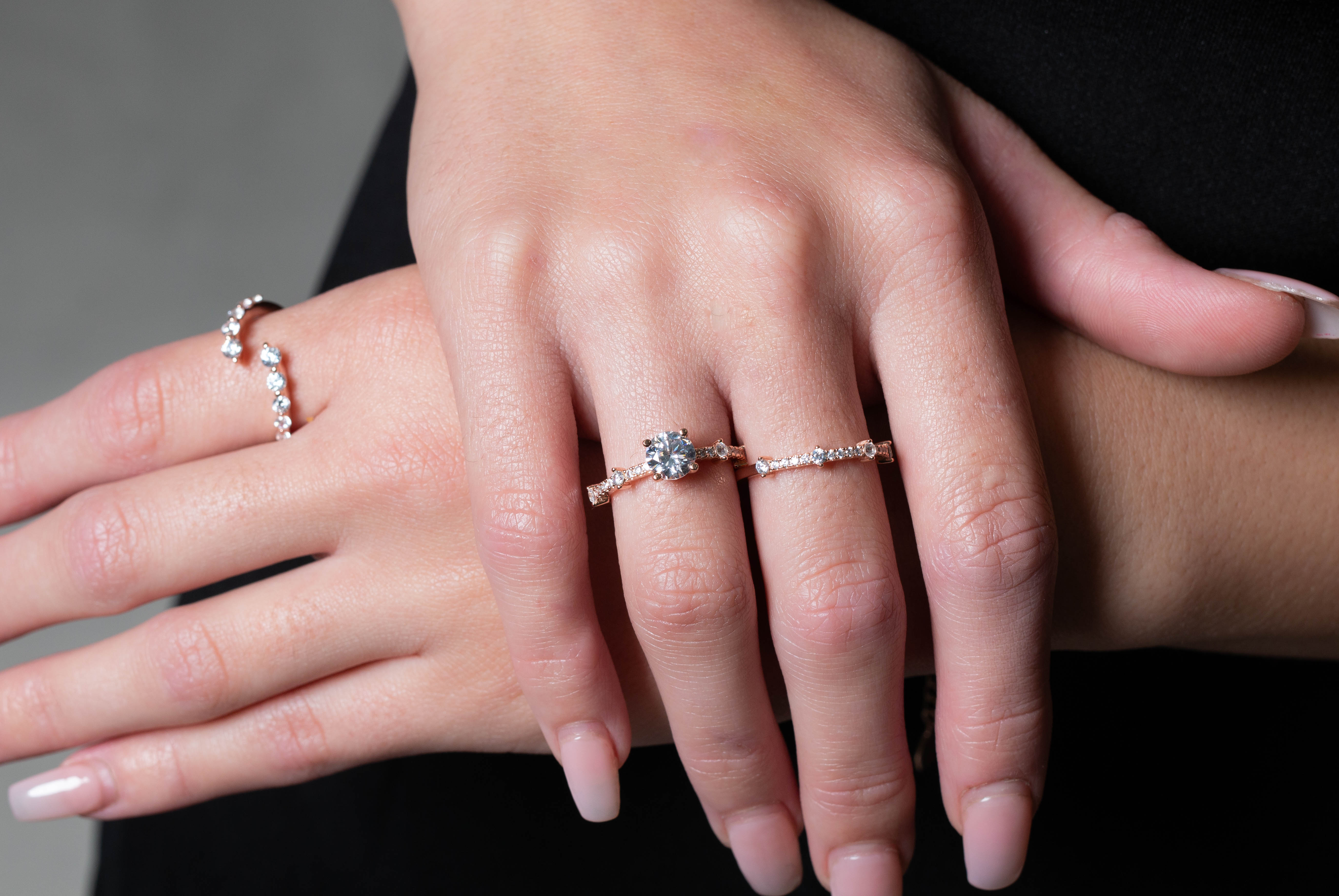 GEORGINI RED CARPET VENICE RING ROSE GOLD