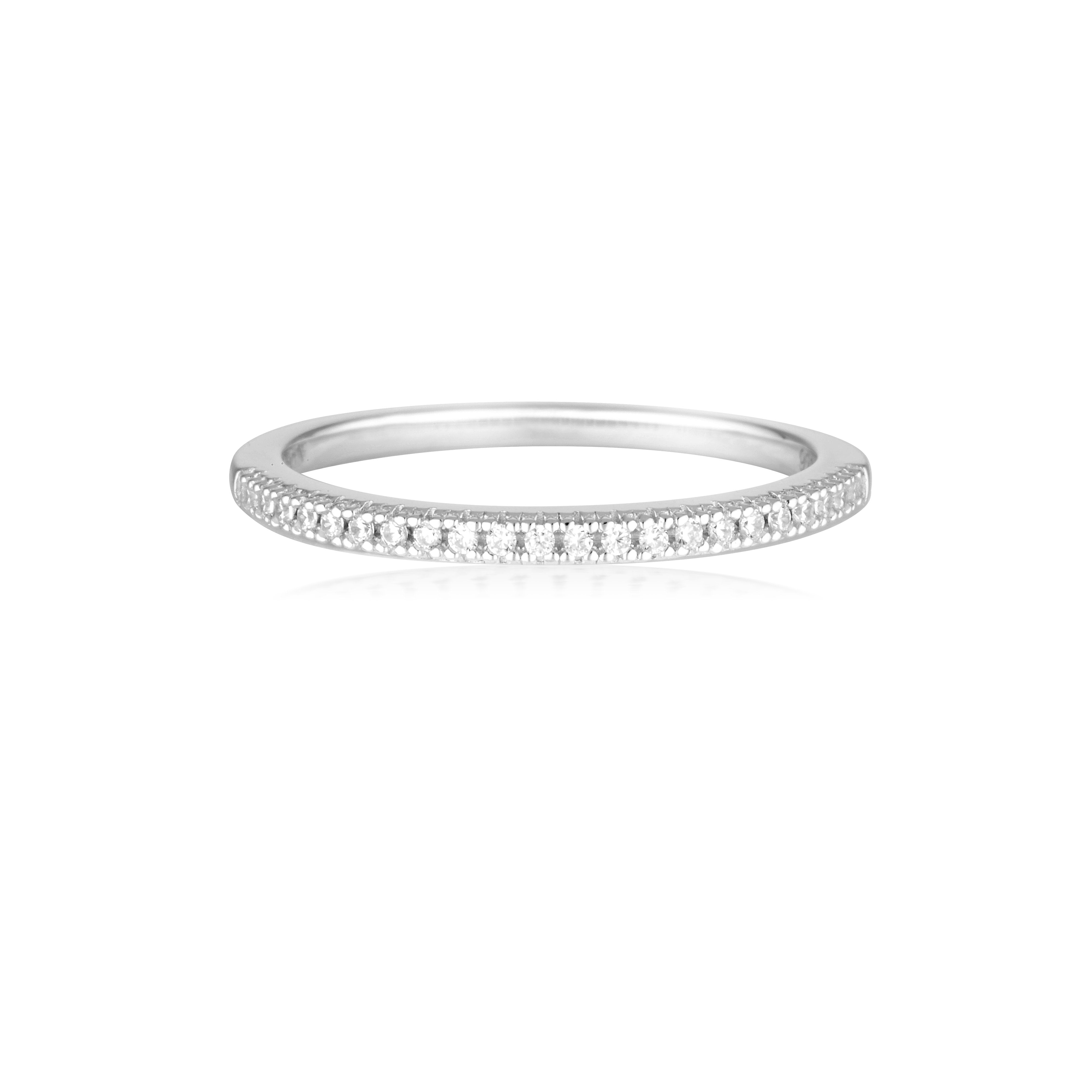 GEORGINI ICONIC BRIDAL ANNE BAND SILVER