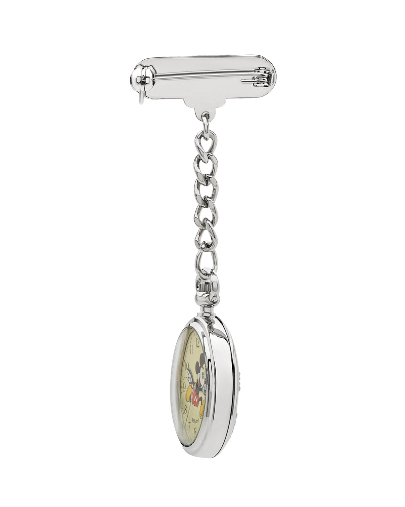 Disney Mickey Silver Nurse's Watch