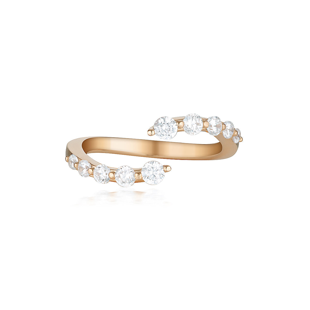 GEORGINI RED CARPET VENICE RING ROSE GOLD