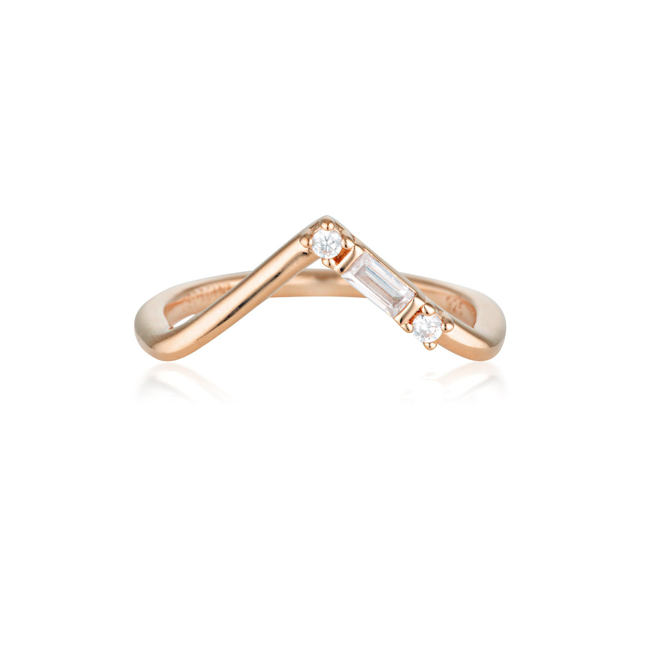 GEORGINI THE LAYERED EDIT TIGA RING ROSE GOLD