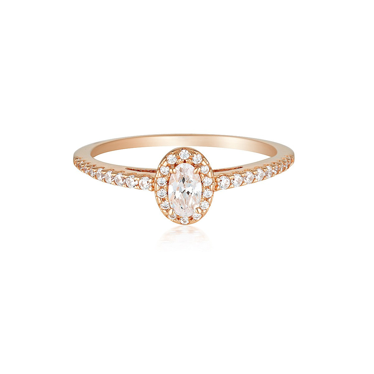 GEORGINI AURORA GLOW RING ROSE GOLD