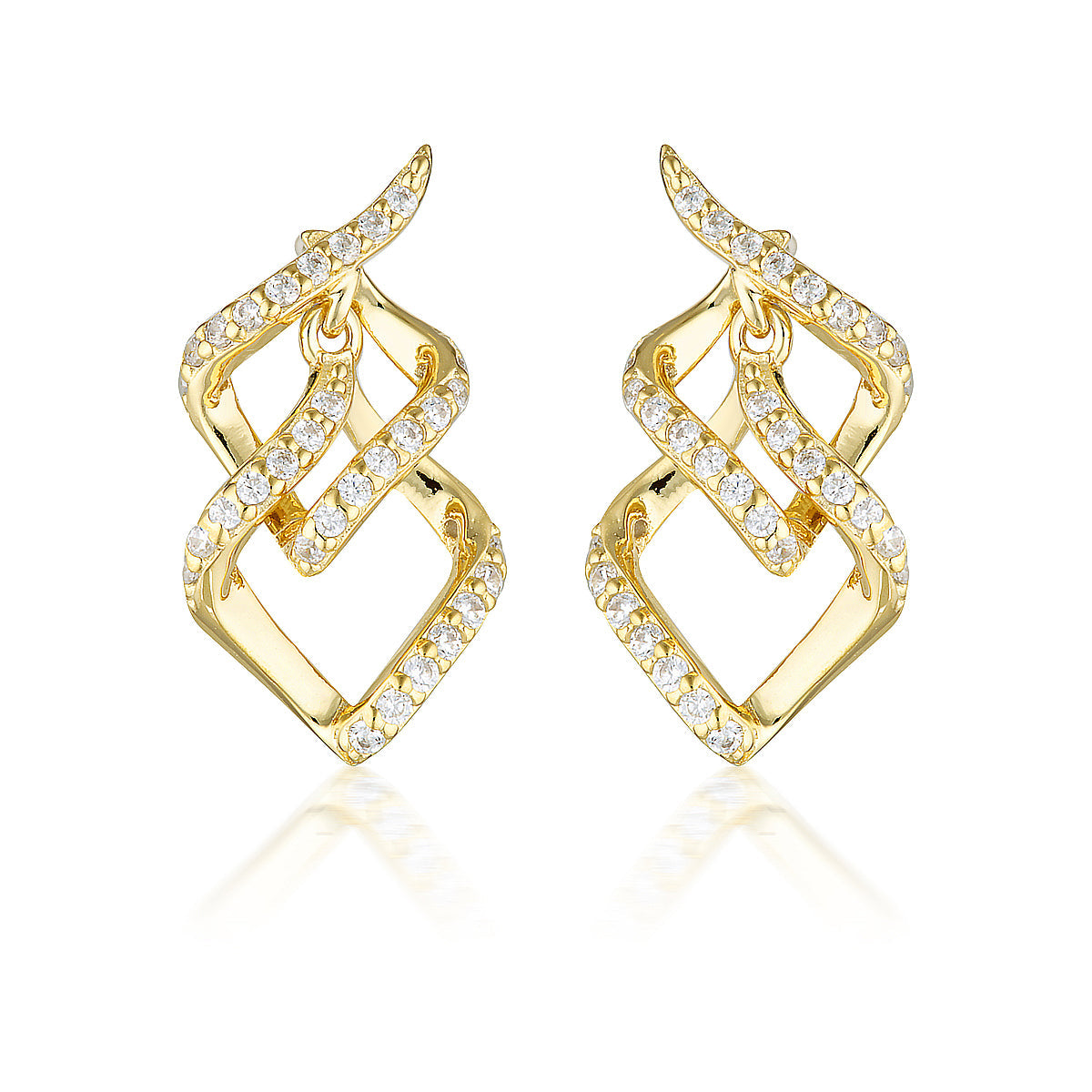 GEORGINI RED CARPET ARIA EARRINGS GOLD