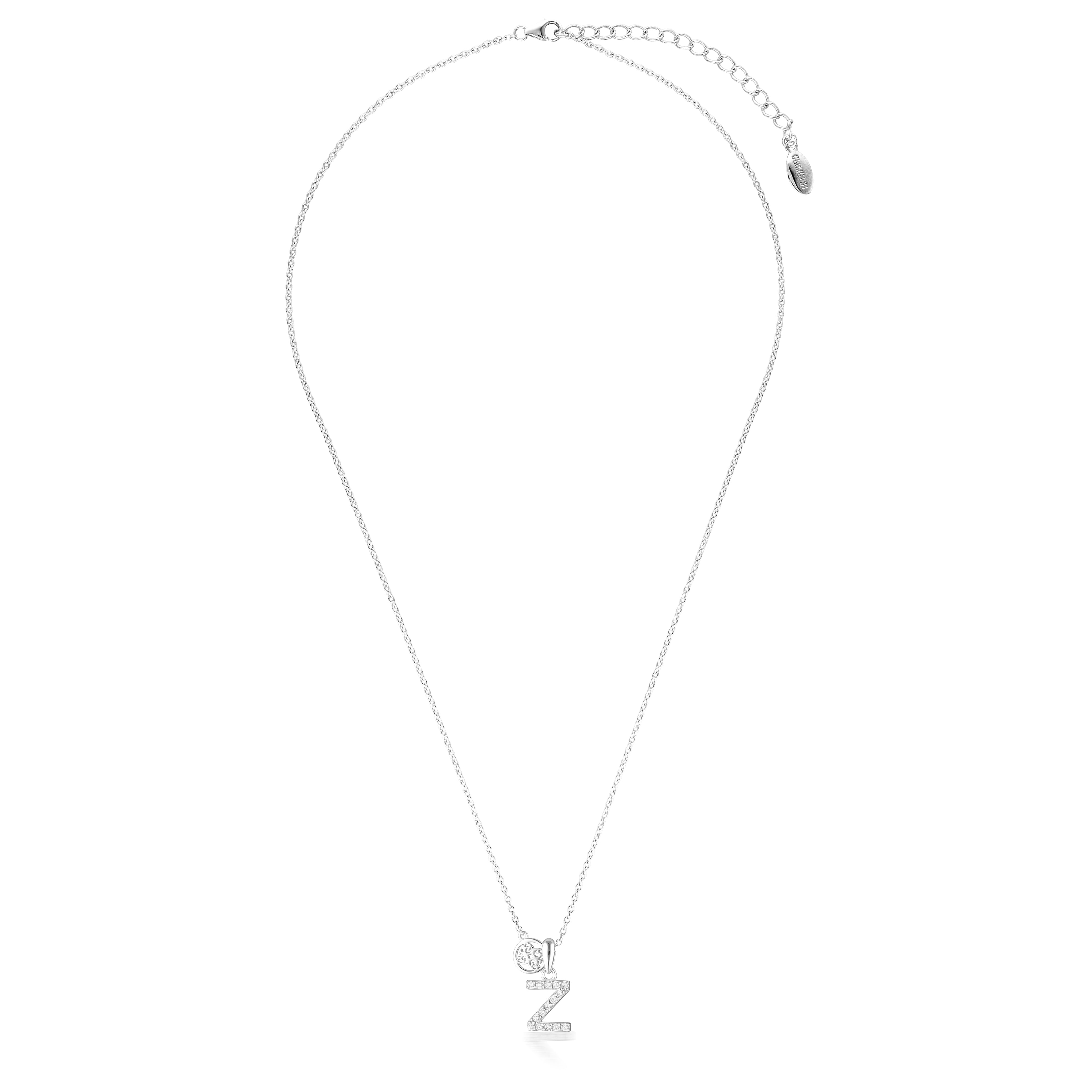 GEORGINI LUXURY LETTERS Z INITIAL PENDANT SILVER