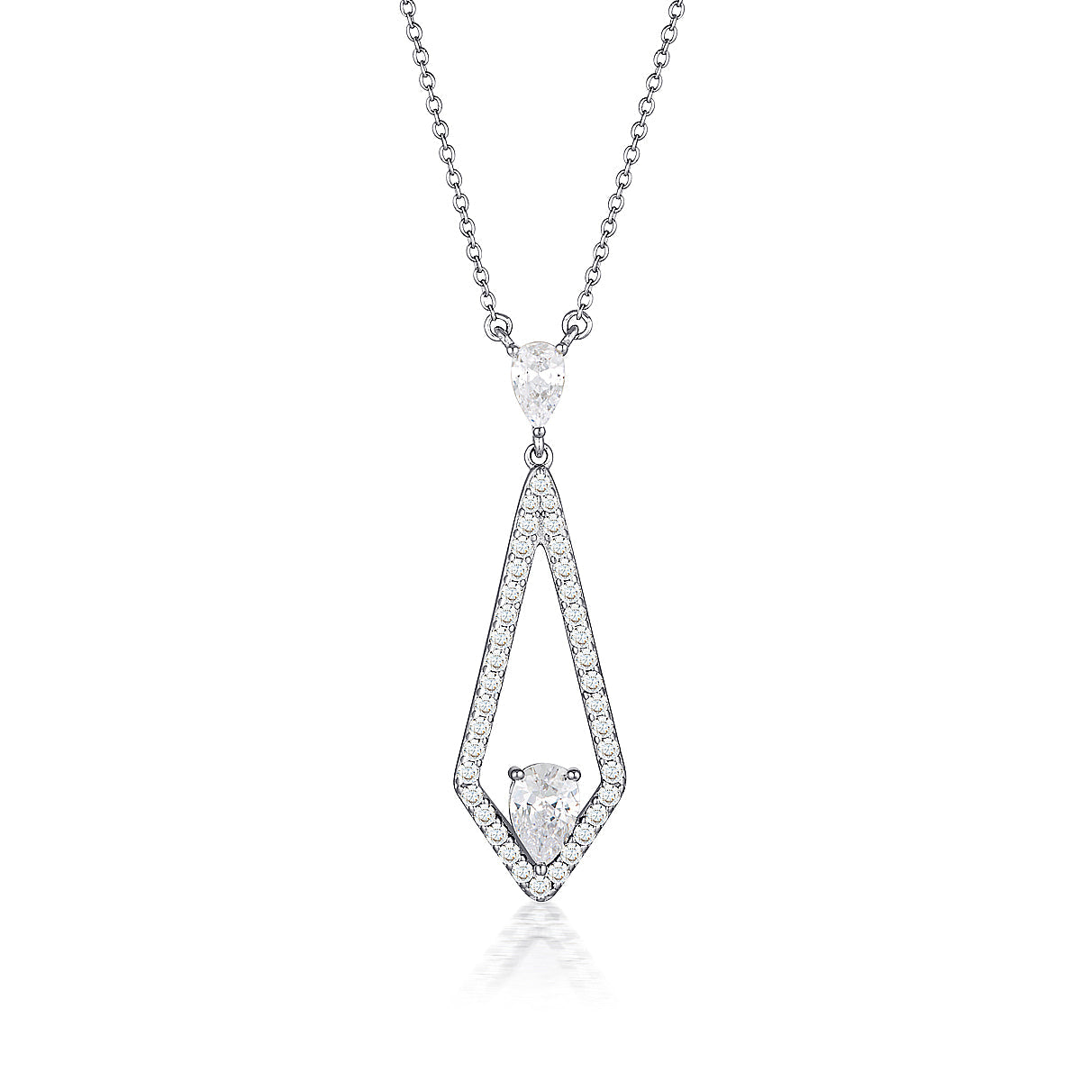 GEORGINI REFLECTION EVOKE PENDANT SILVER