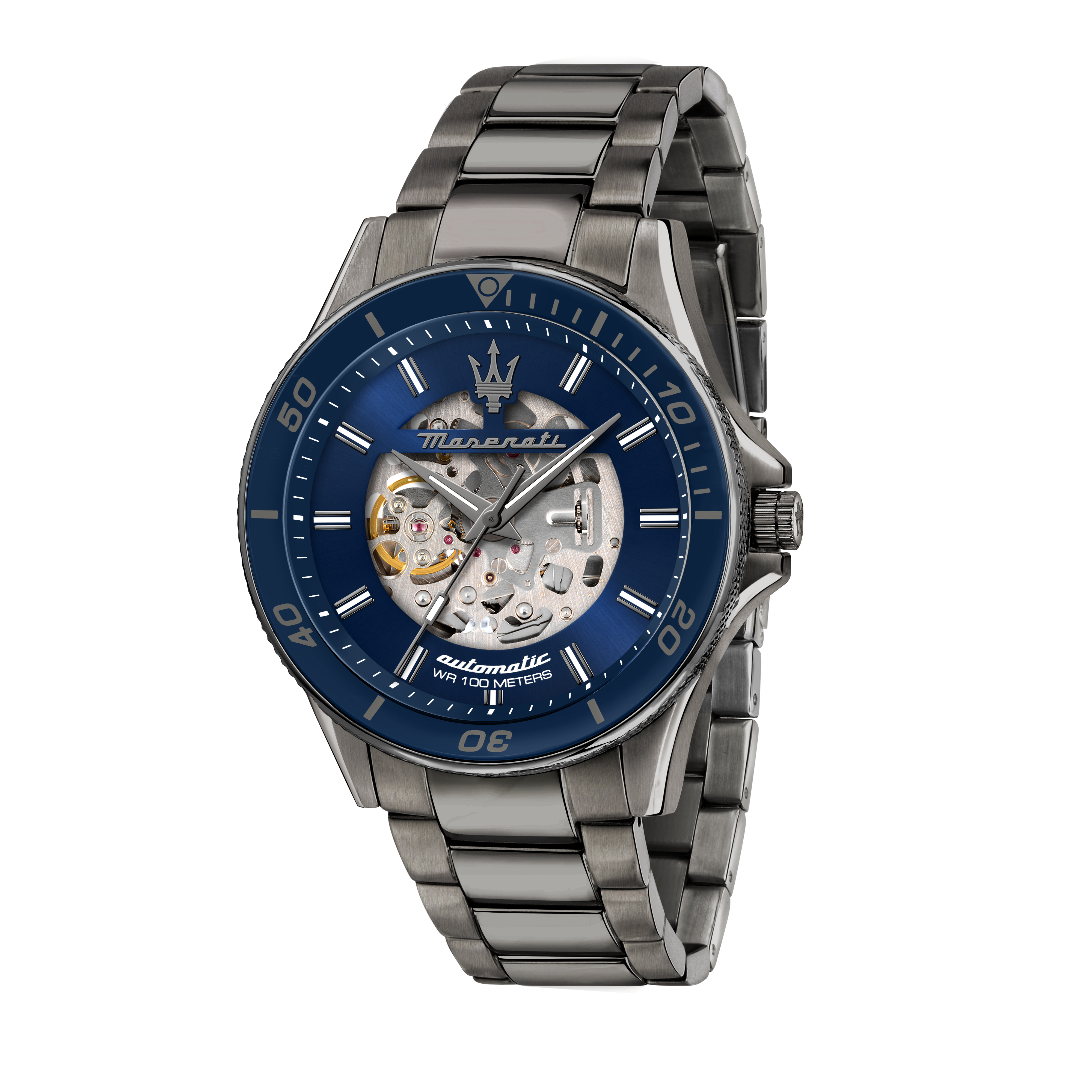 Maserati Sfida Automatic Skeleton Blue 44mm Watch