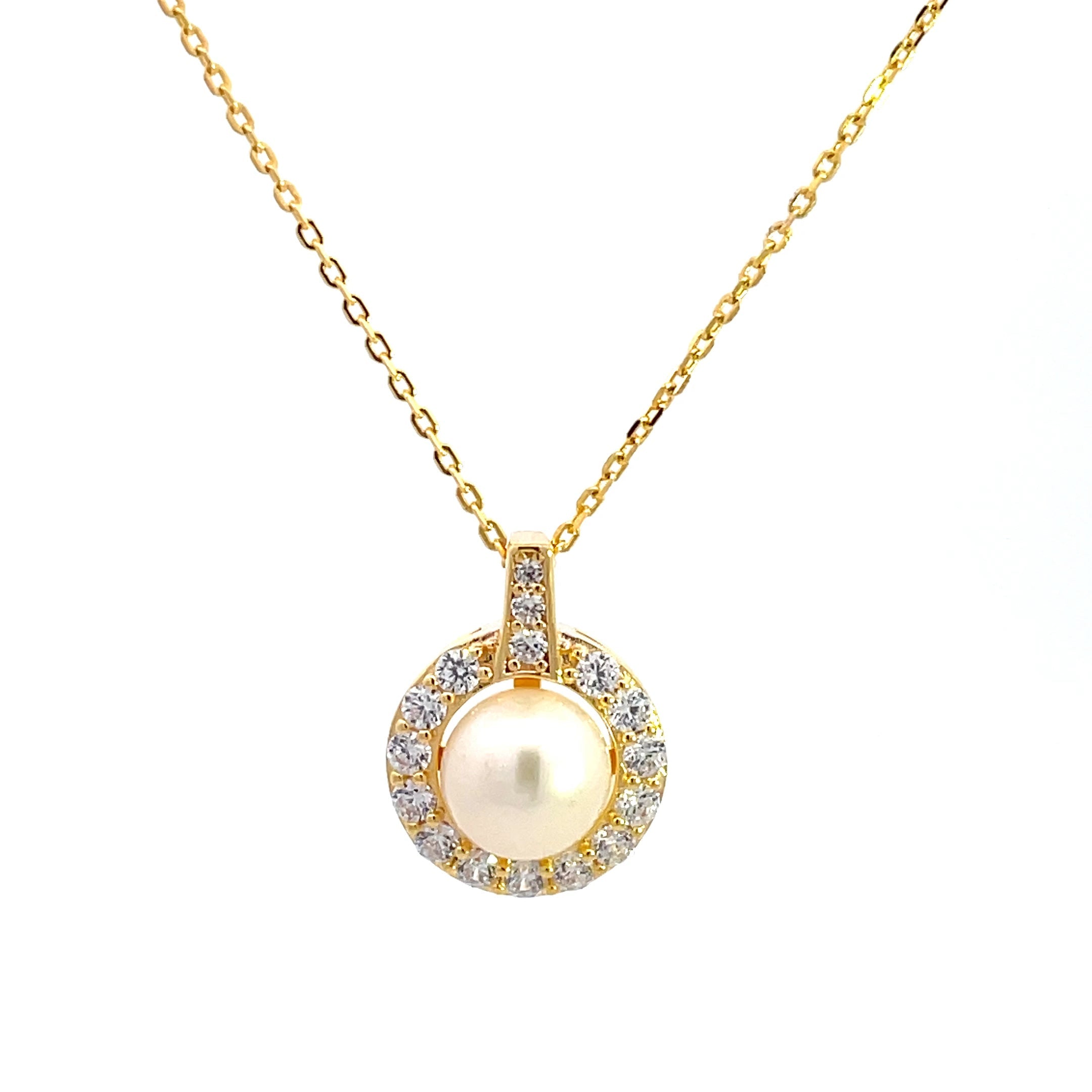 GEORGINI OCEANS TASMAN FRESHWATER PEARL PENDANT GOLD