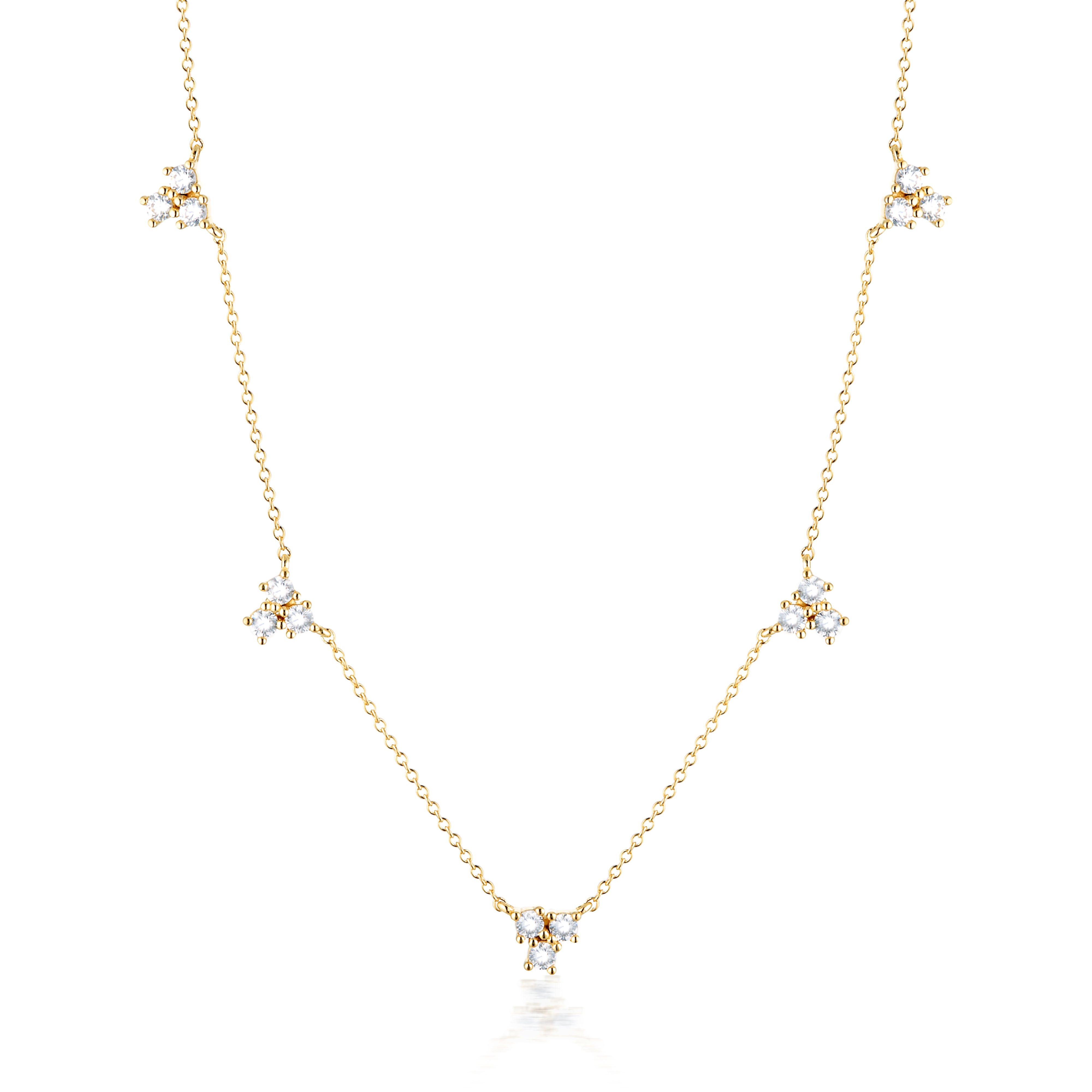 GEORGINI THE LAYERED EDIT TROIS NECKLACE GOLD