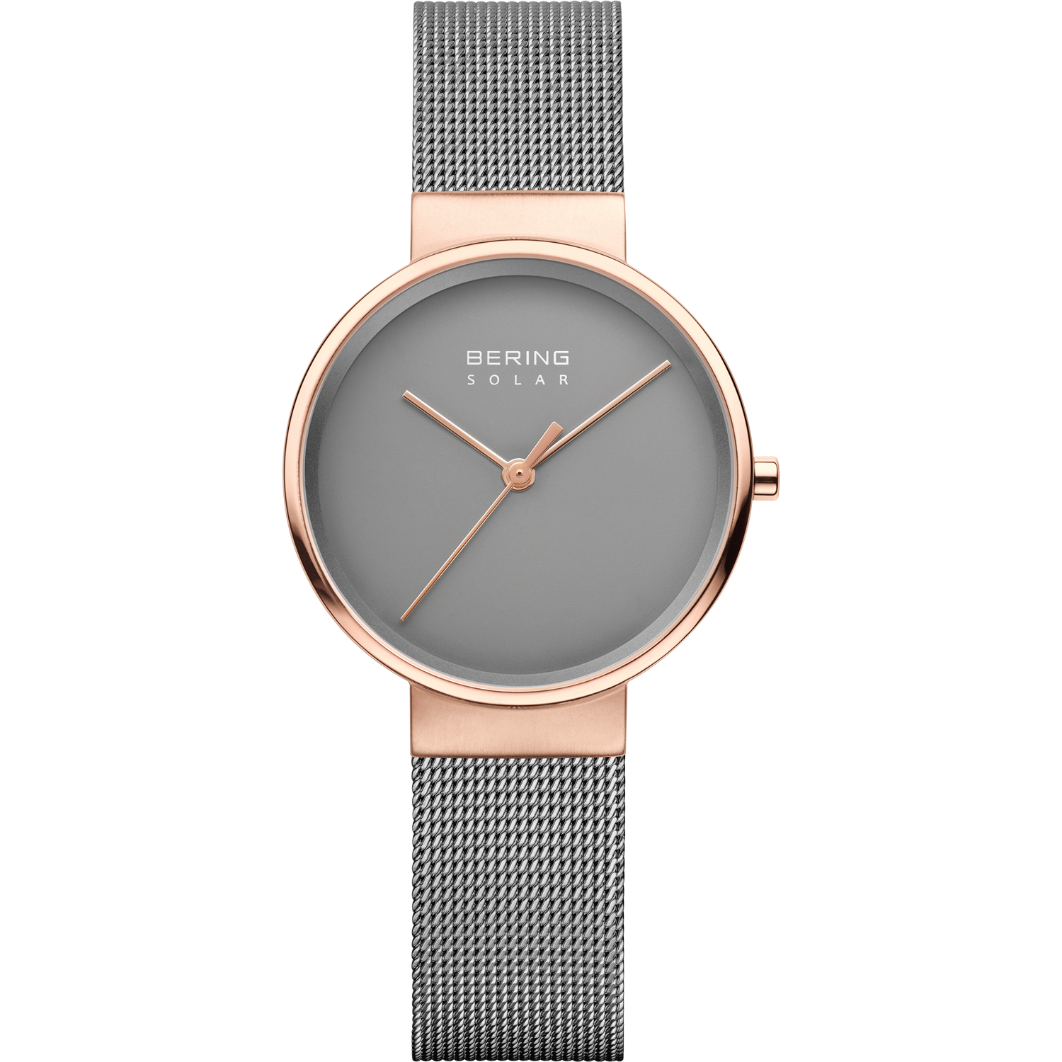 Bering Ladies Brushed Solar Grey Watch