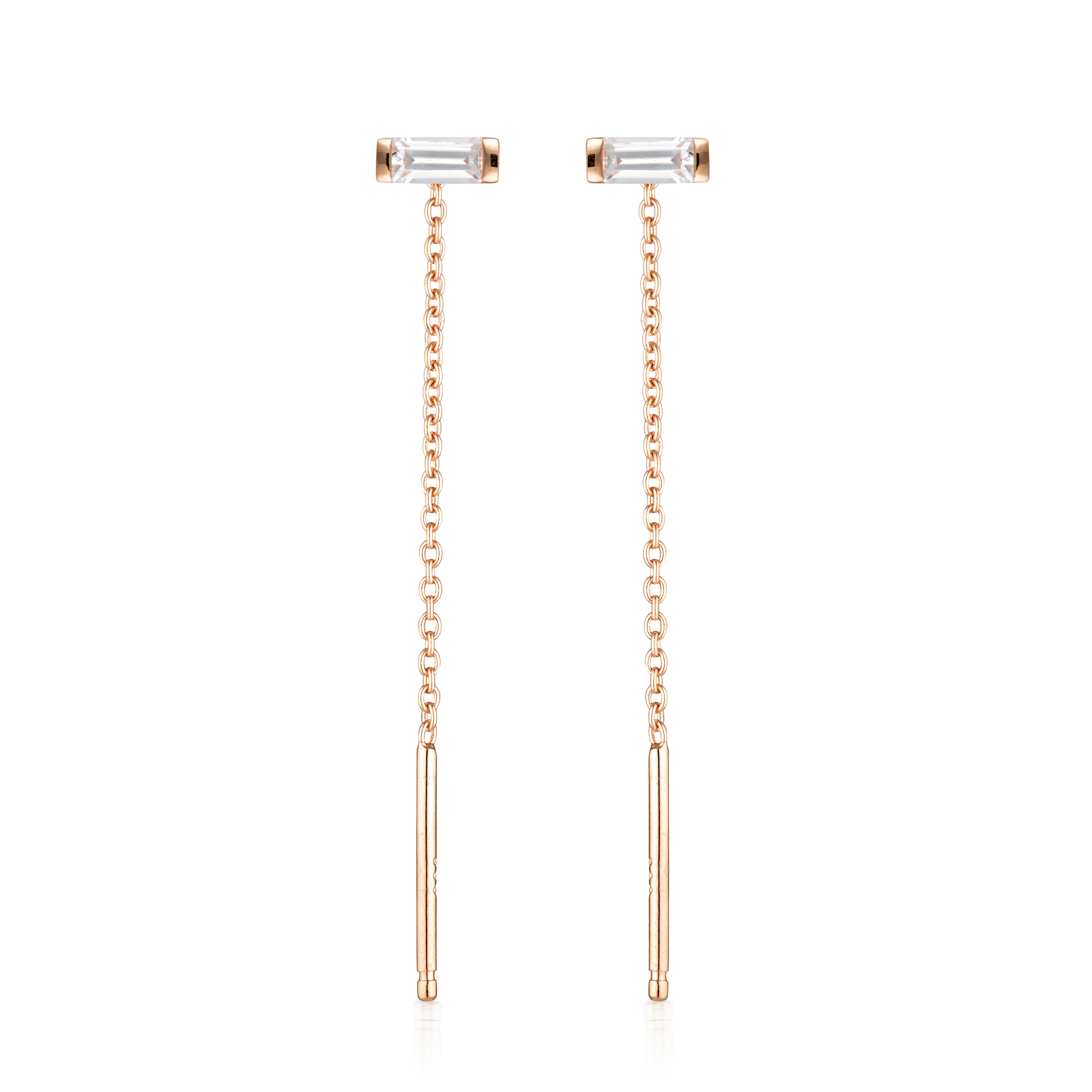 GEORGINI THE LAYERED EDIT TATU EARRING ROSE GOLD