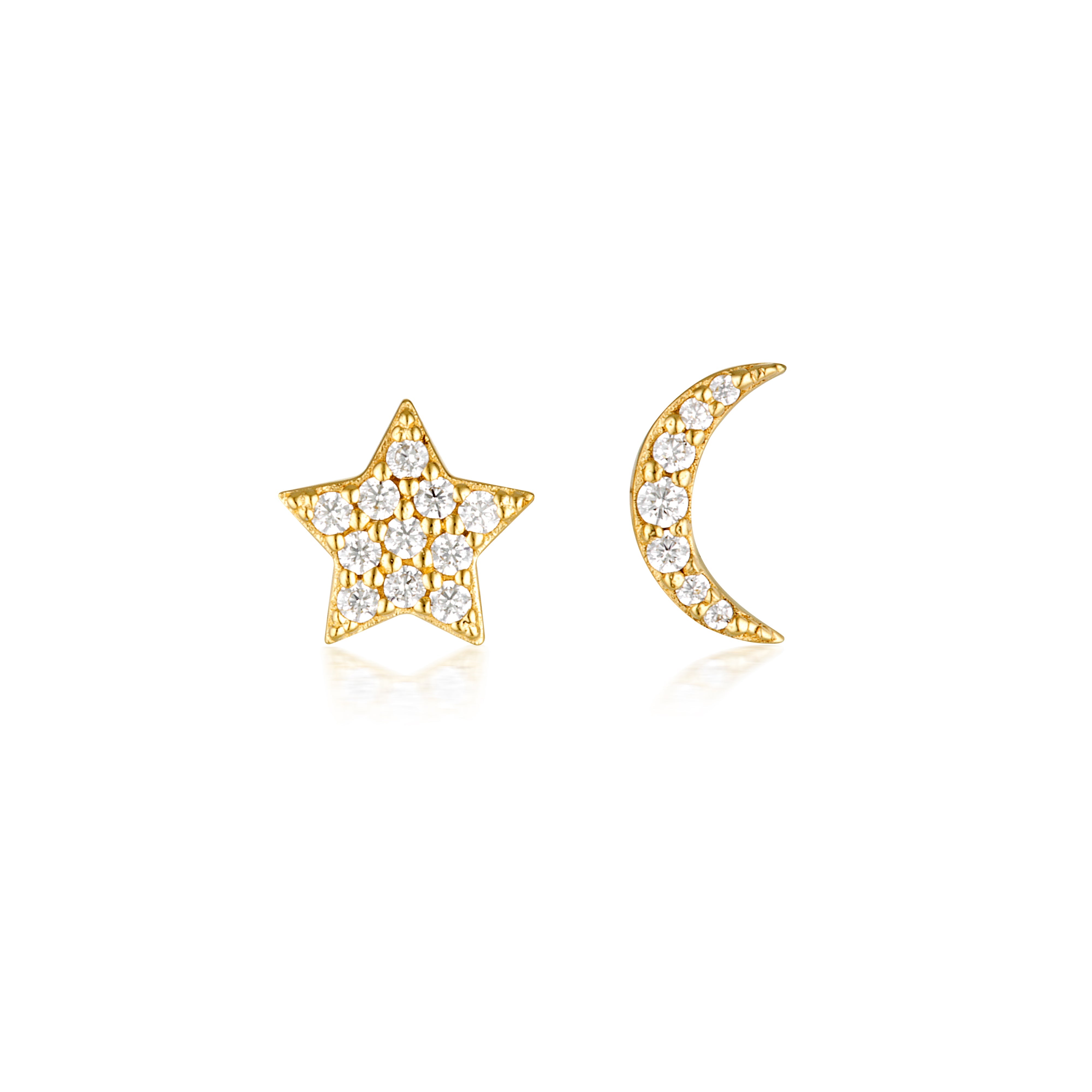 GEORGINI SUMMER SORBET NEAPOLITAN NIGHTS EARRINGS GOLD