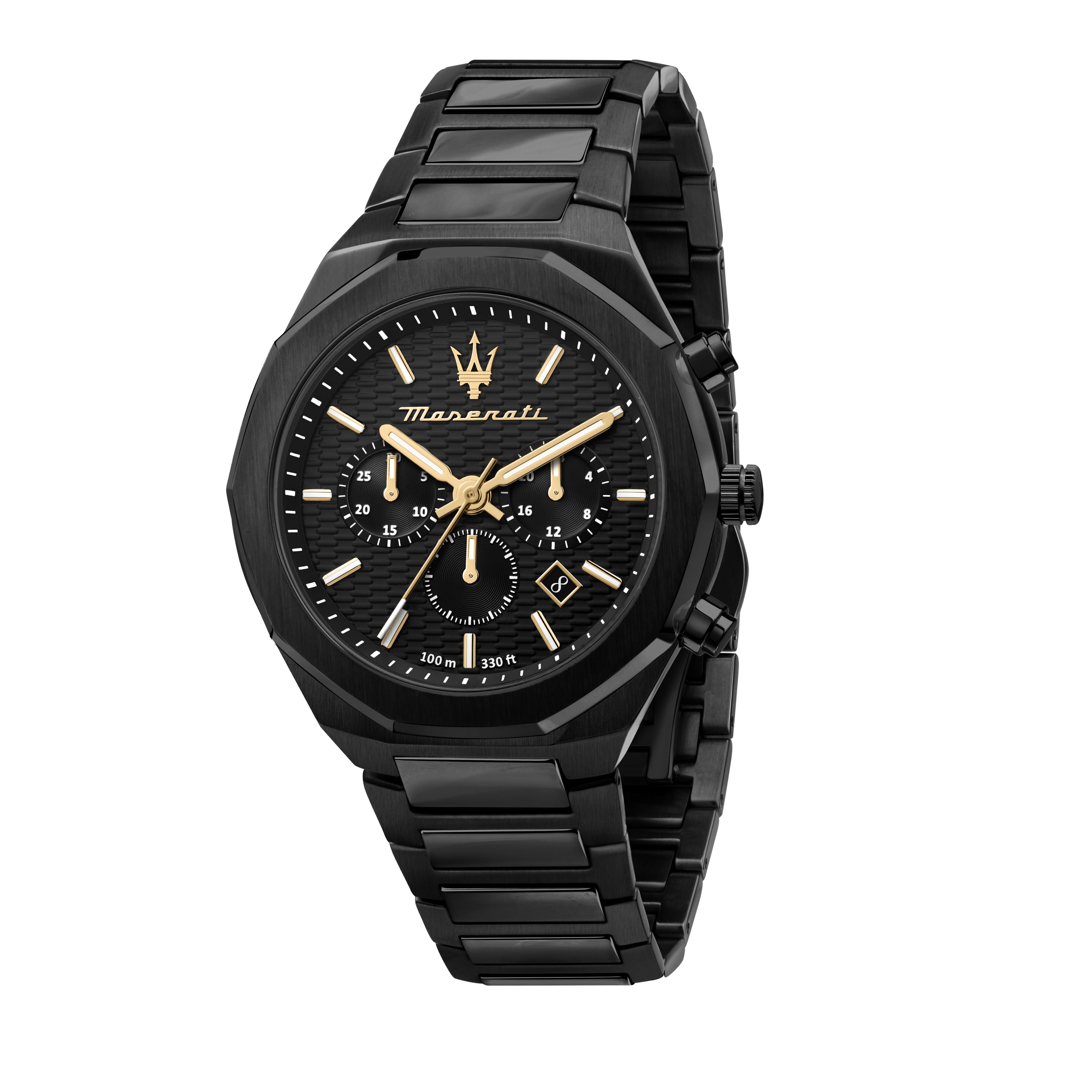 Maserati Stile Black Chronograph Watch