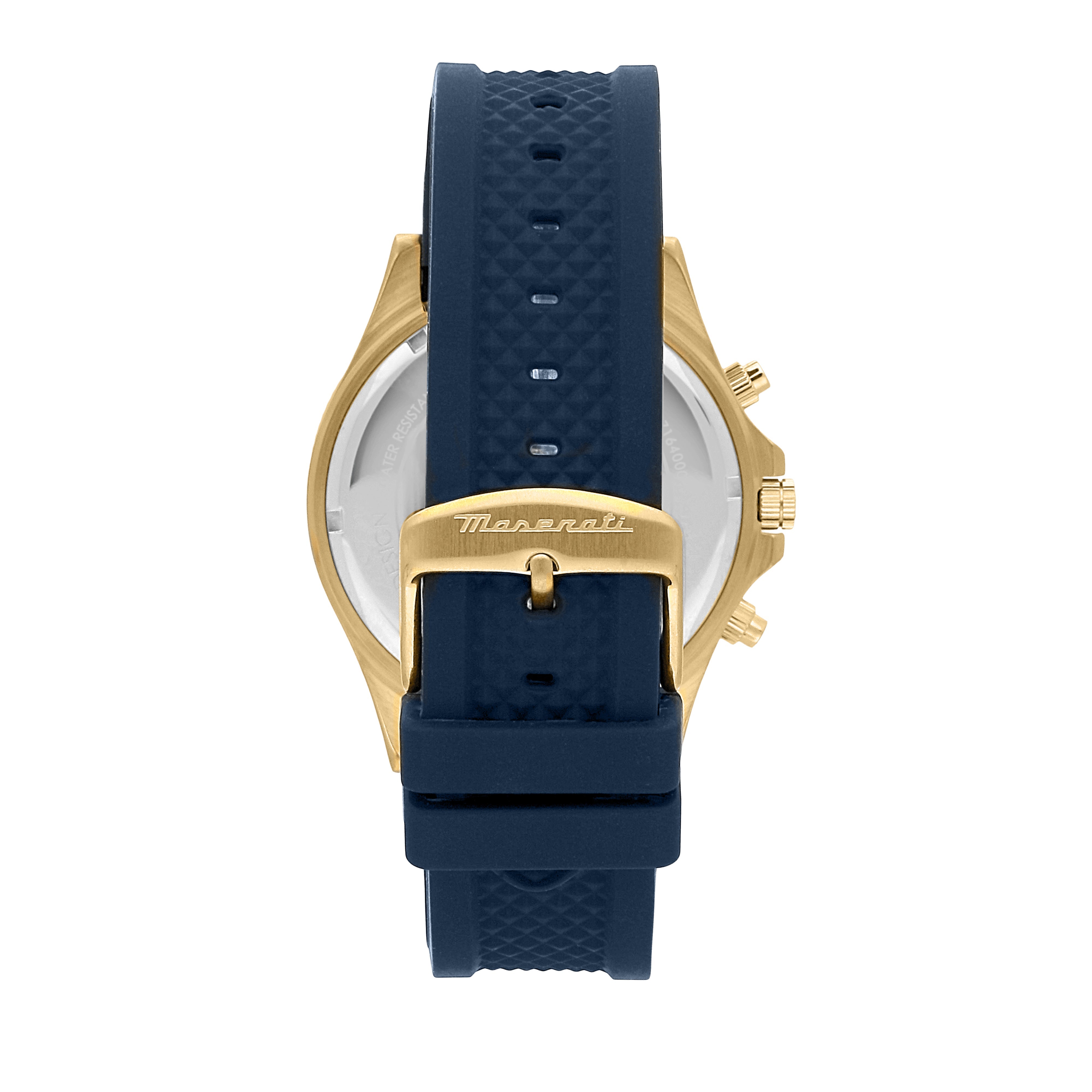 Maserati Sfida 44mm Blue Gold Chronograph Watch