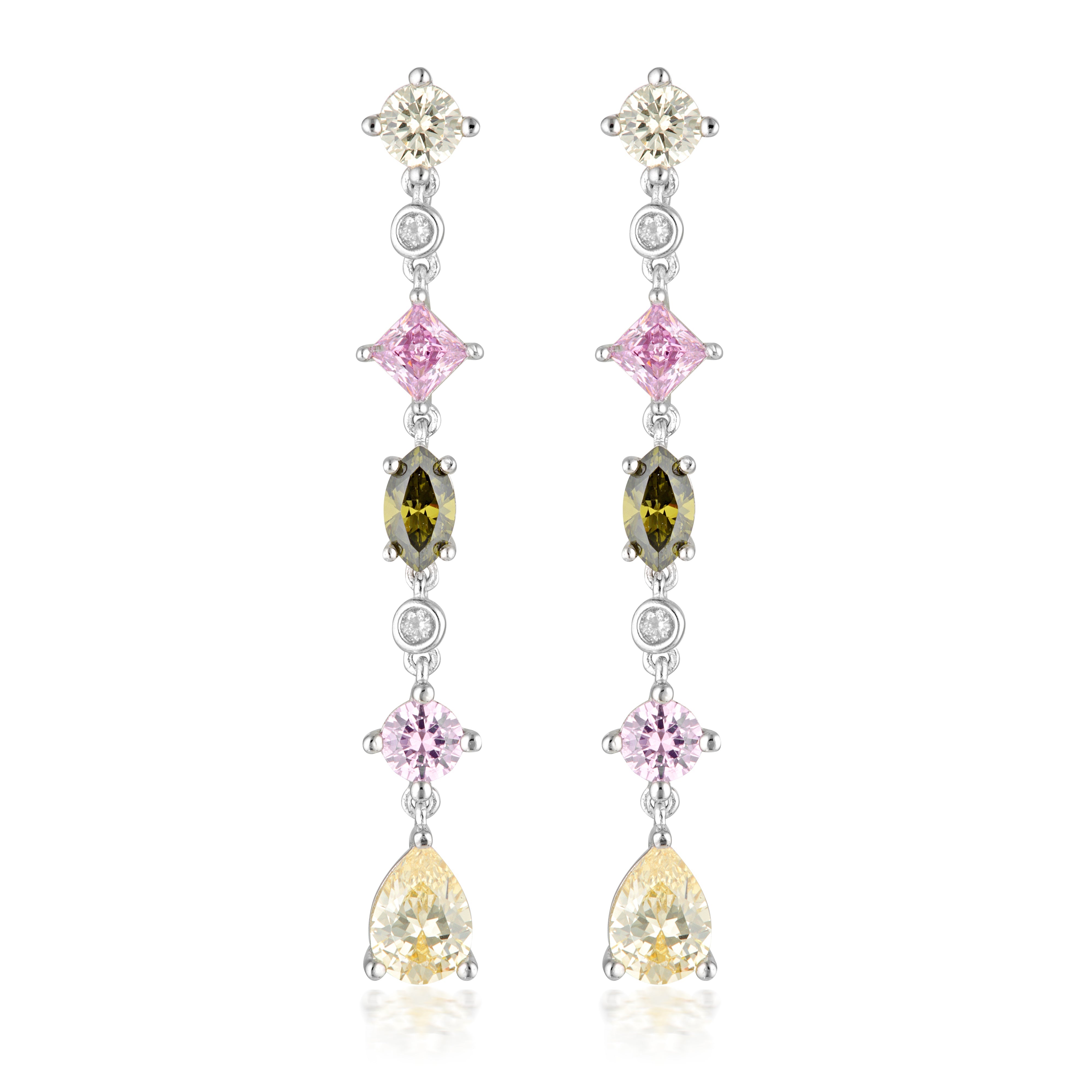 GEORGINI SUMMER SORBET GELATO GLIMMER MULTI COLOURED EARRINGS