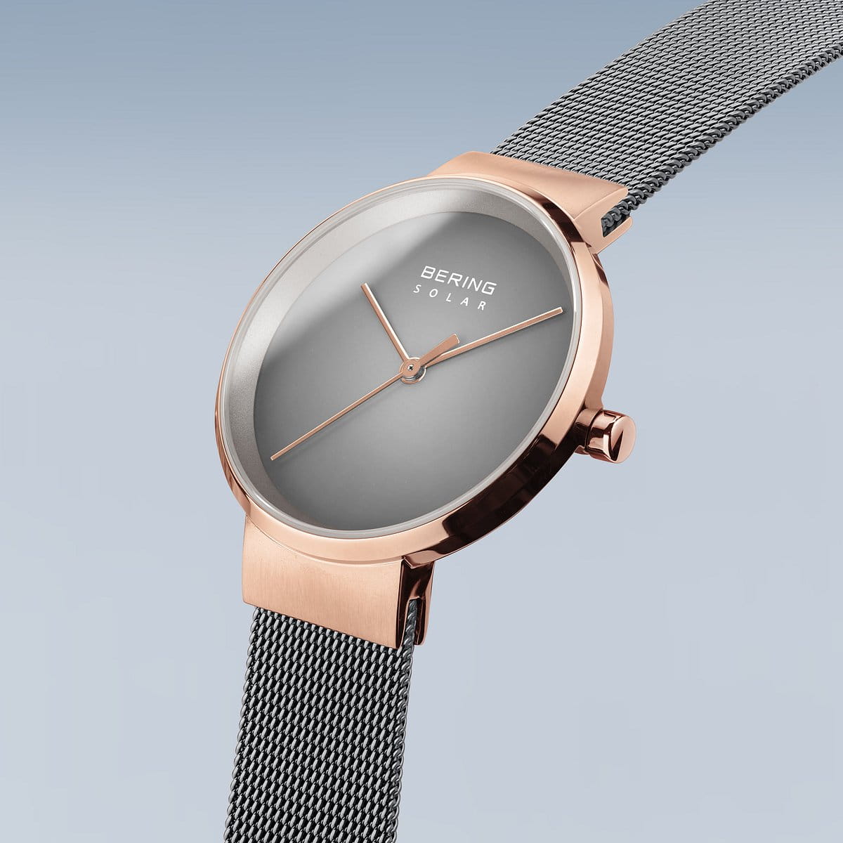 Bering Ladies Brushed Solar Grey Watch