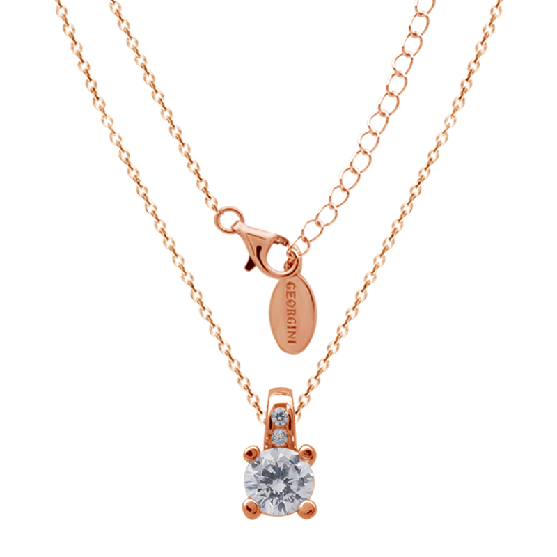 GEORGINI RED CARPET VENICE NECKLACE ROSE GOLD