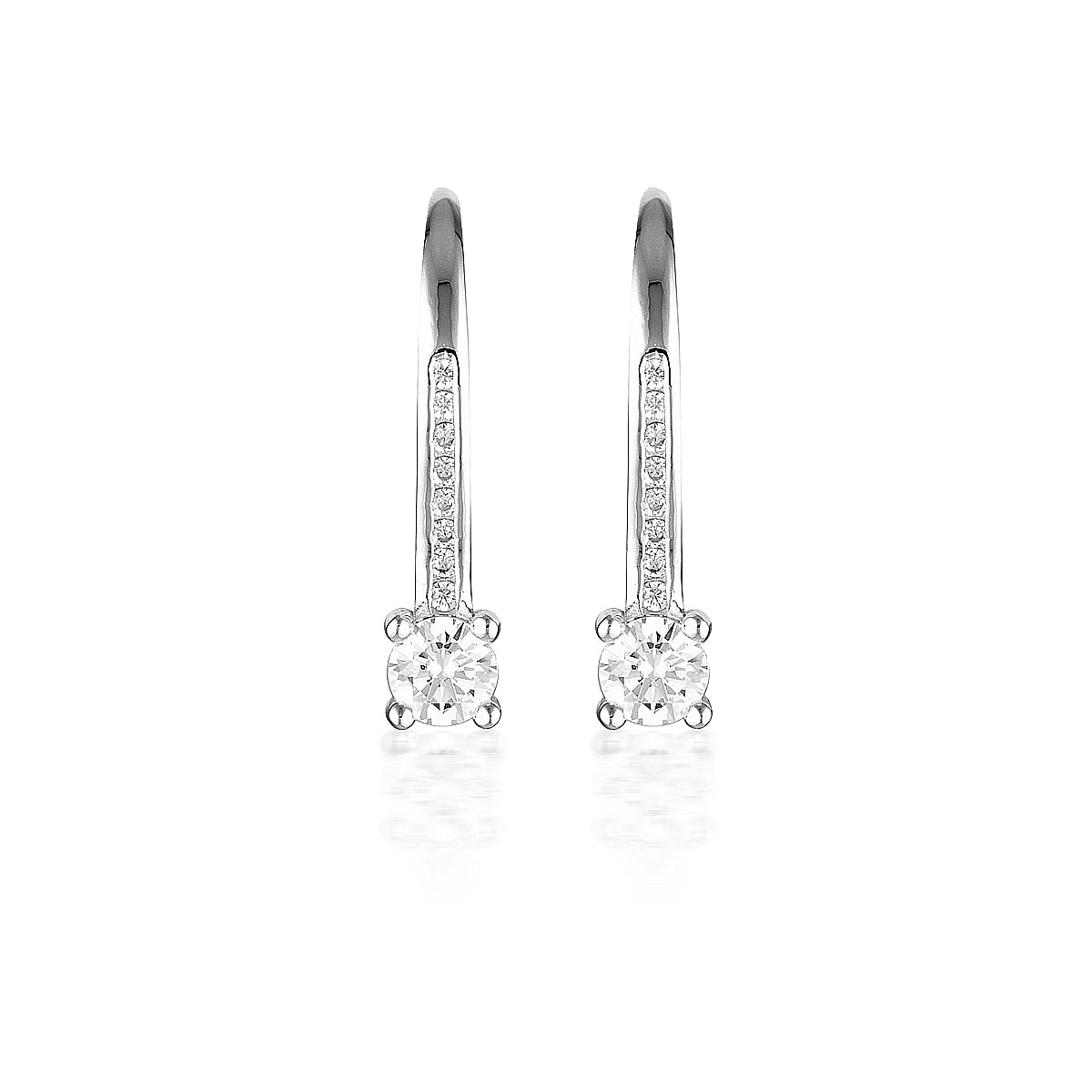 GEORGINI RED CARPET VENICE EARRINGS SILVER