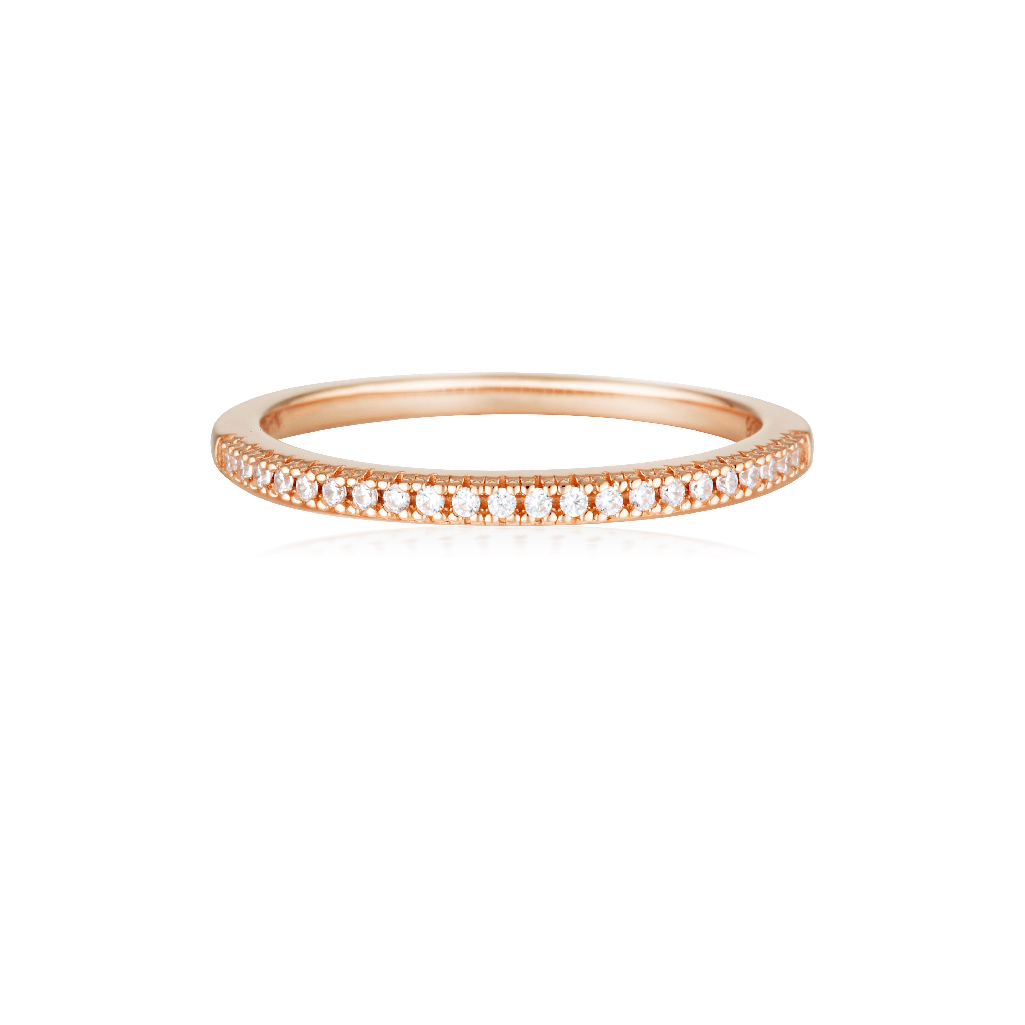 GEORGINI ICONIC BRIDAL ANNE BAND ROSE GOLD