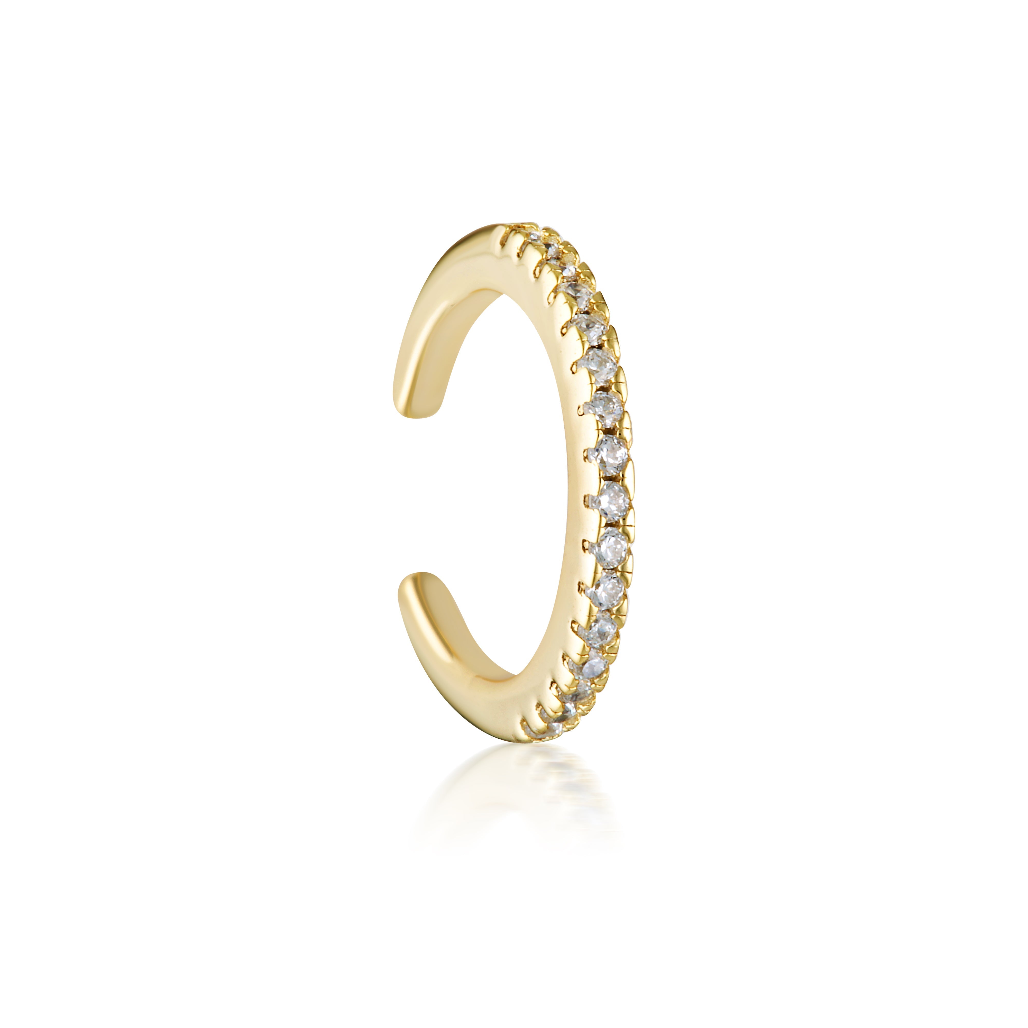 GEORGINI SIGNATURE THIN EAR CUFF GOLD