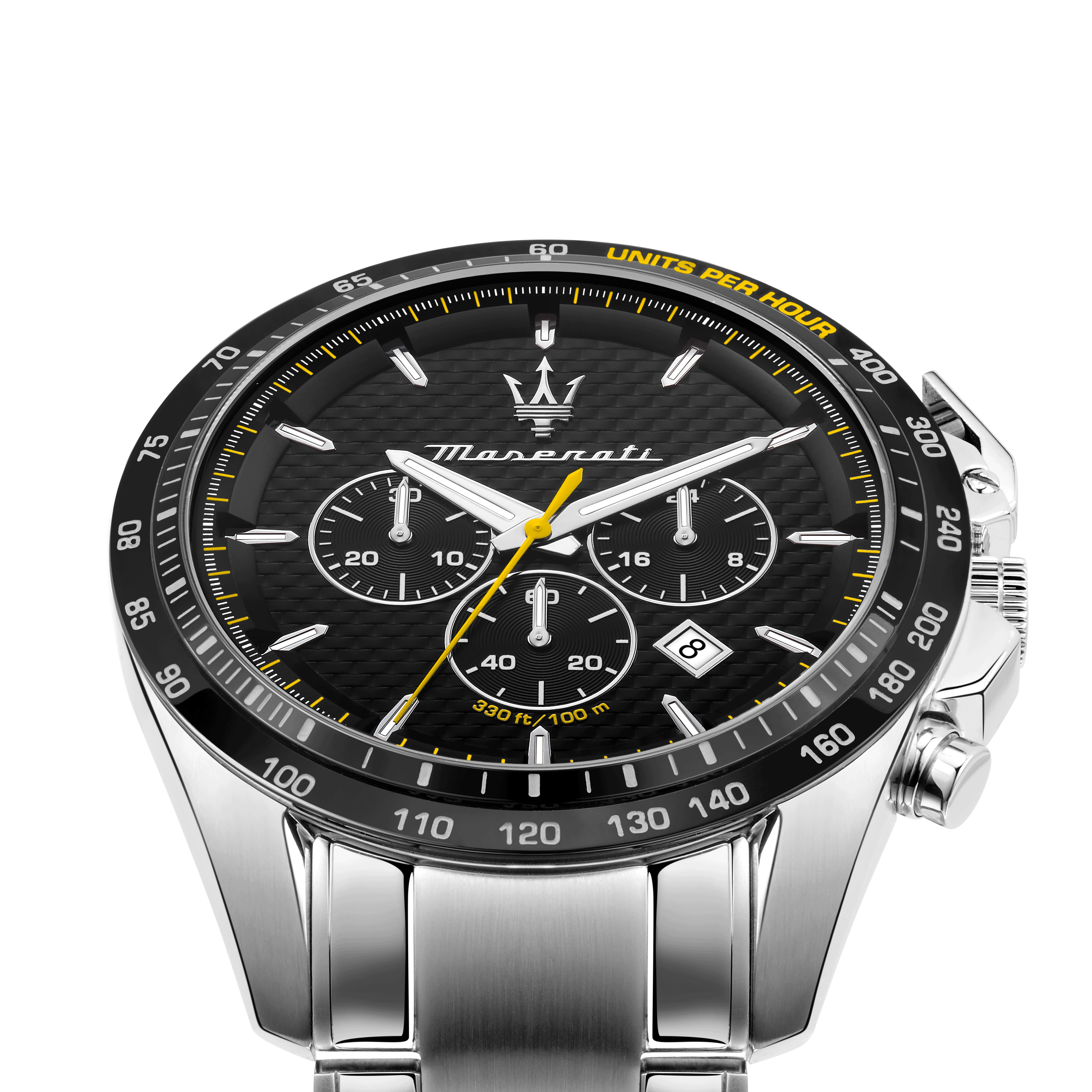 Maserati Traguardo Black Dial 45mm Chronograph