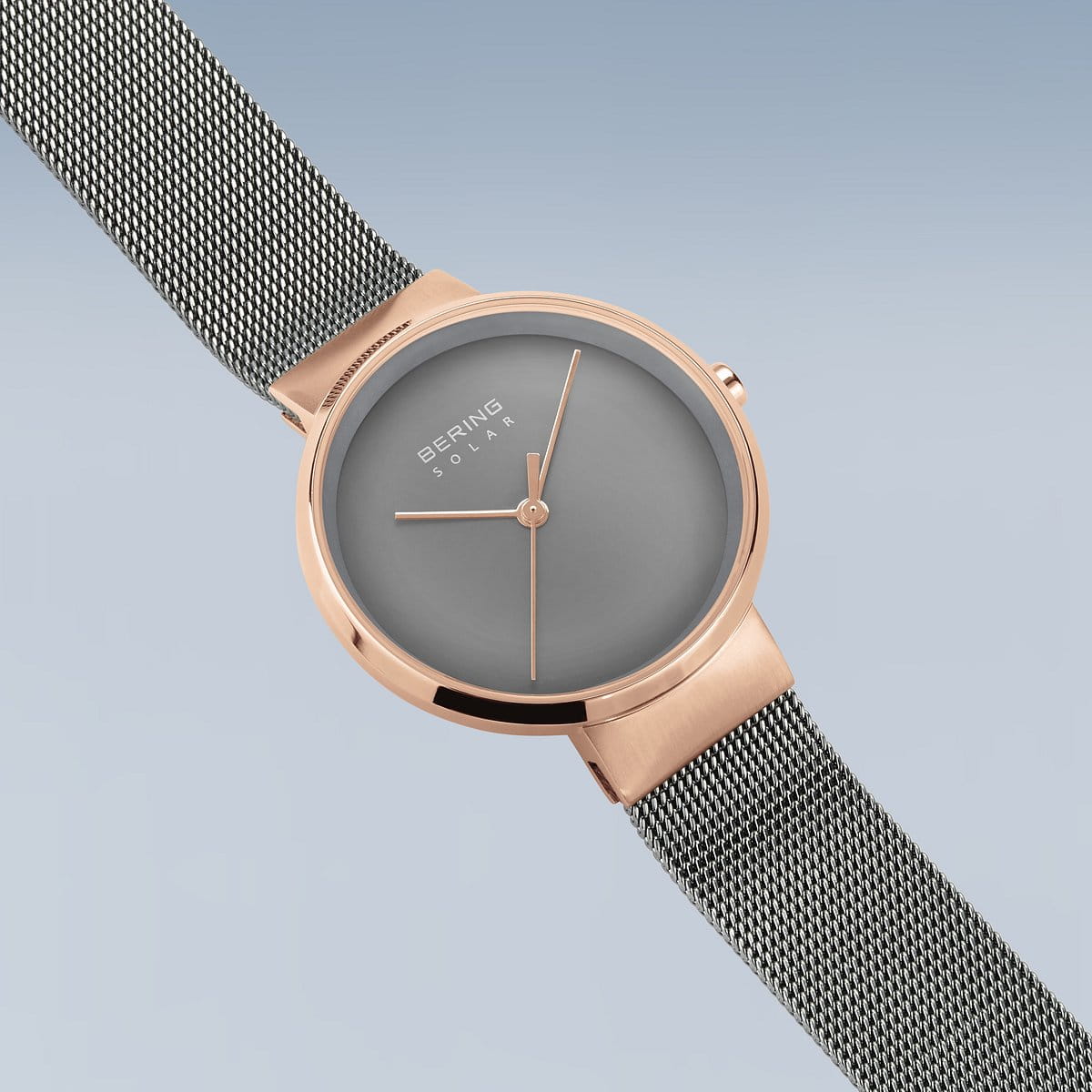 Bering Ladies Brushed Solar Grey Watch