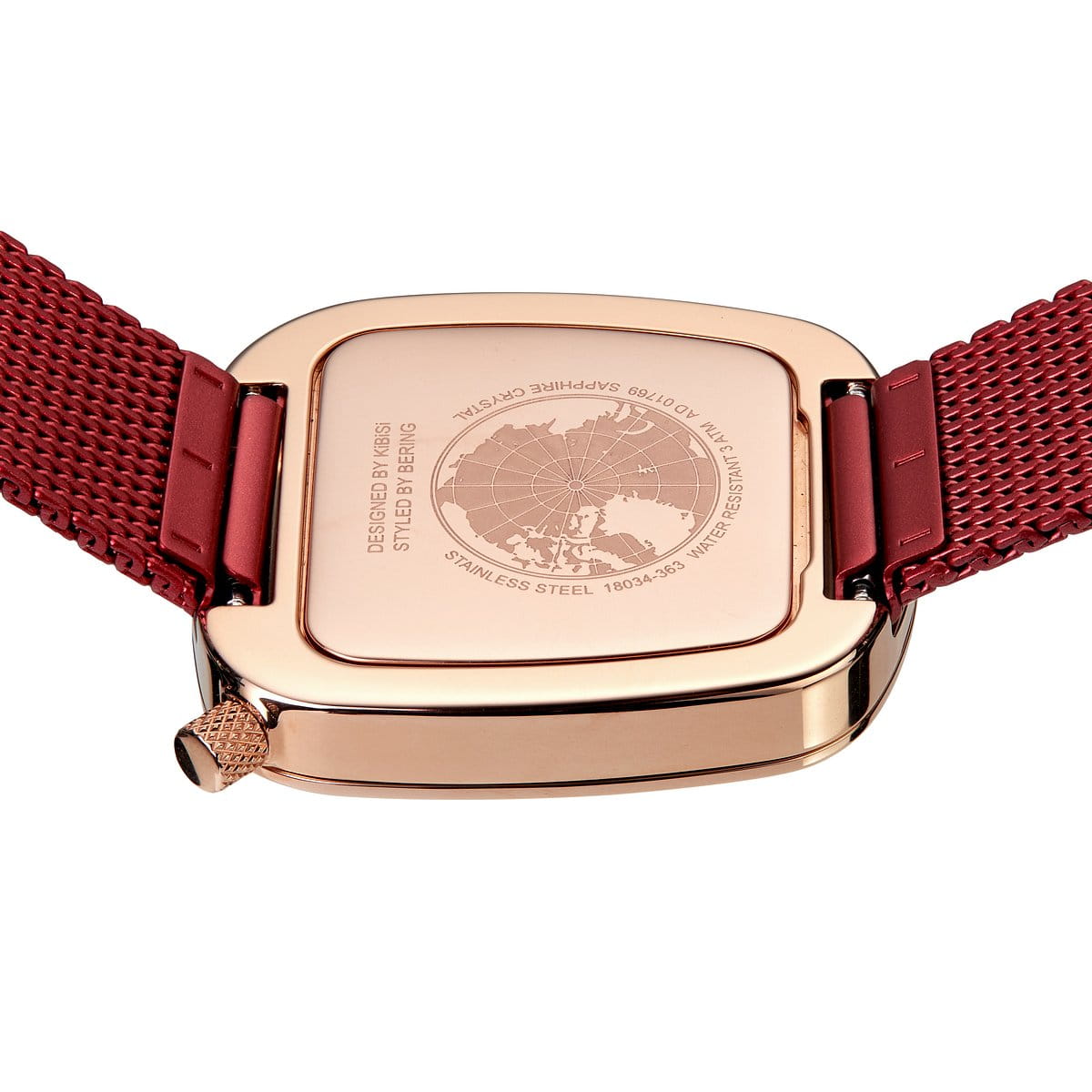 Bering Ladies Pebble Red Watch