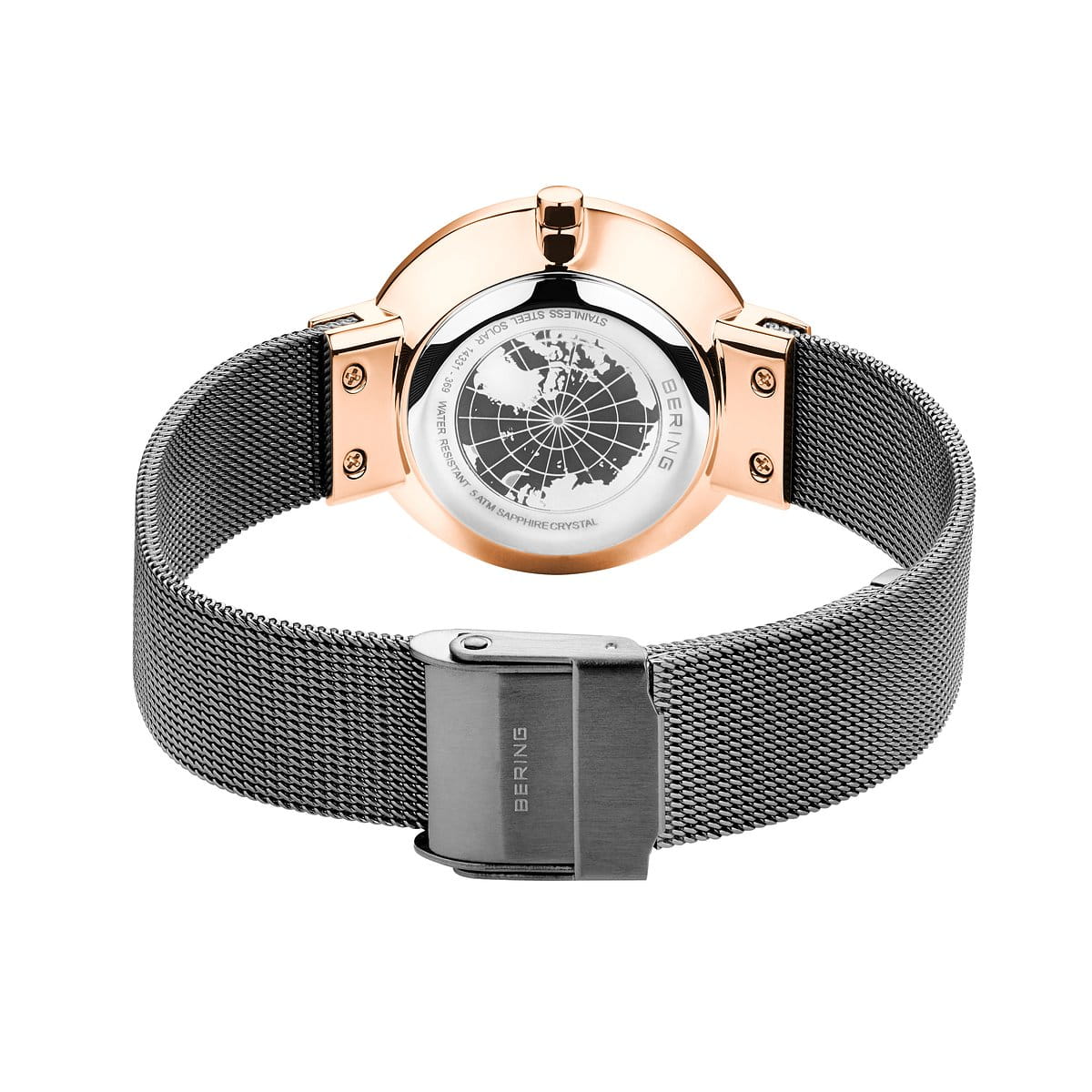 Bering Ladies Brushed Solar Grey Watch