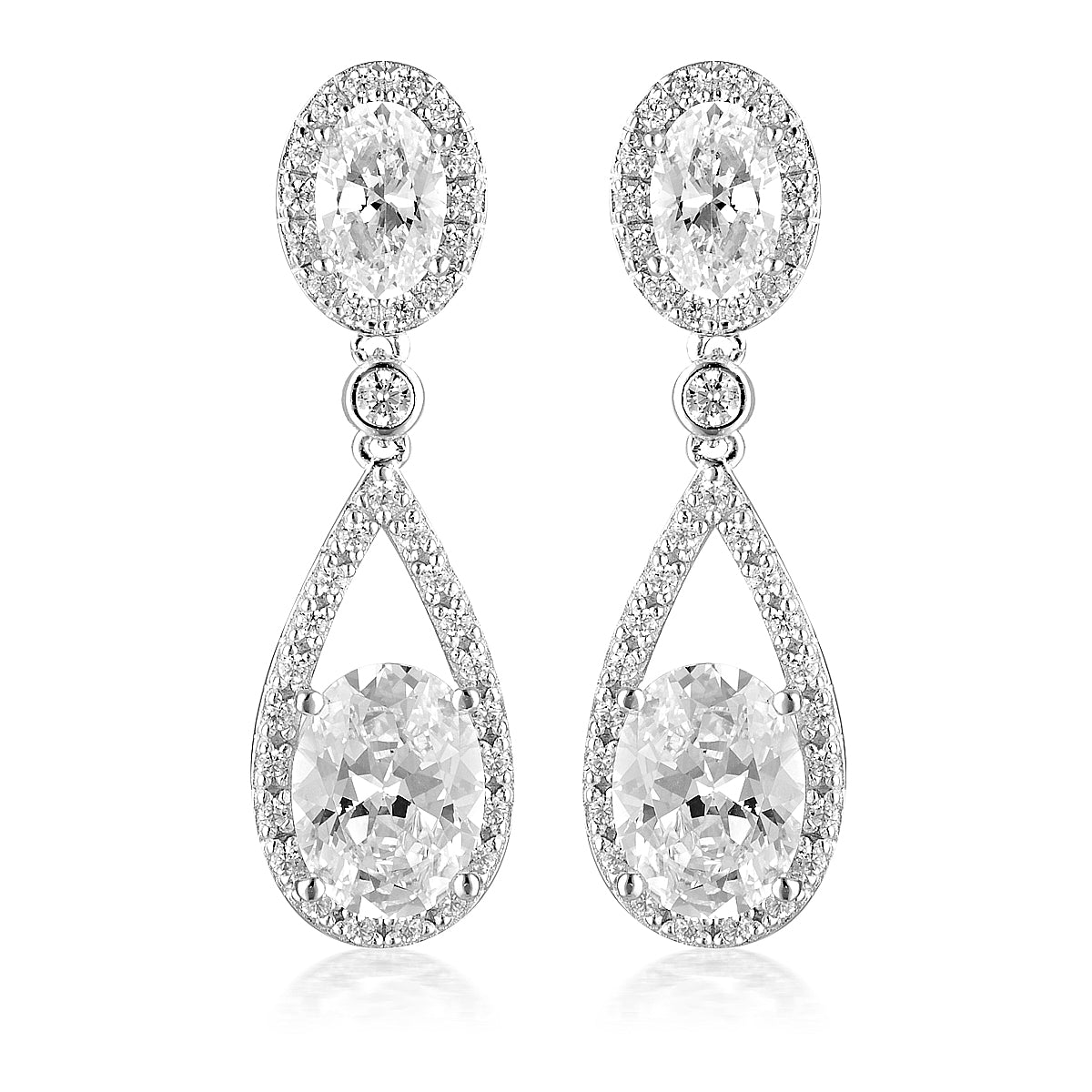 GEORGINI AURORA RADIENCE EARRINGS SILVER