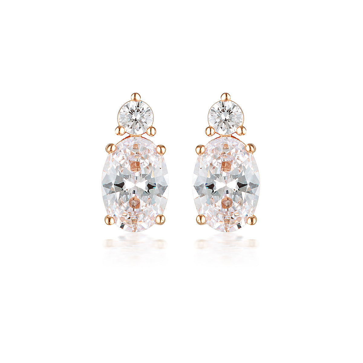 GEORGINI AURORA AUSTRALIS EARRINGS ROSE GOLD