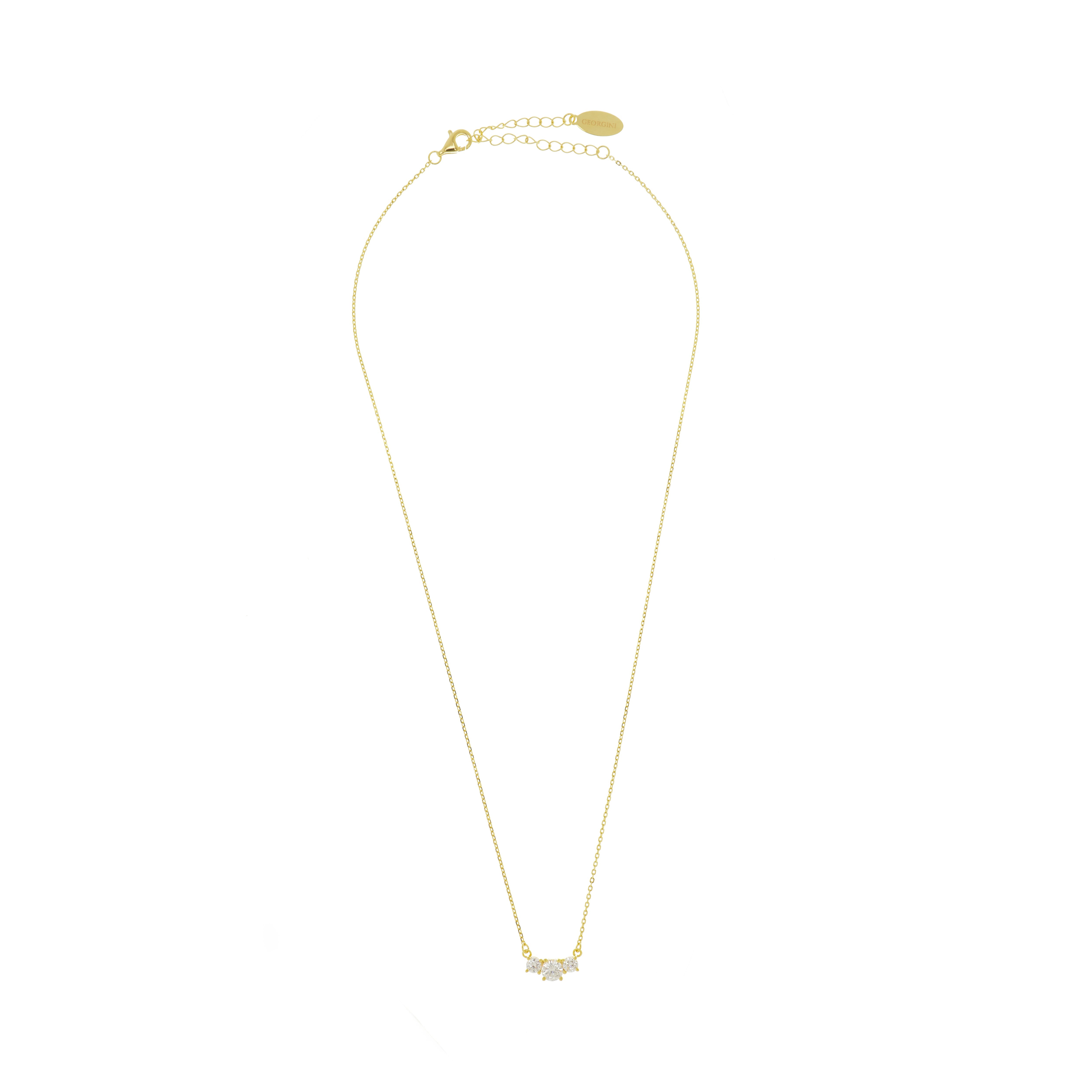 GEORGINI GIFTS TRILOGY PENDANT GOLD