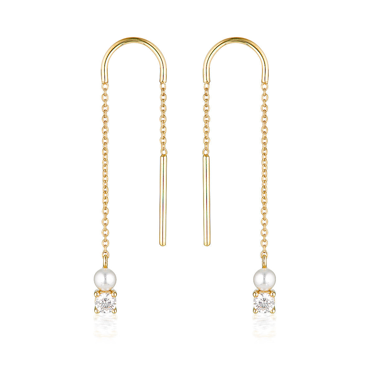 GEORGINI NOEL NIGHTS SNOW DROP EARRINGS GOLD