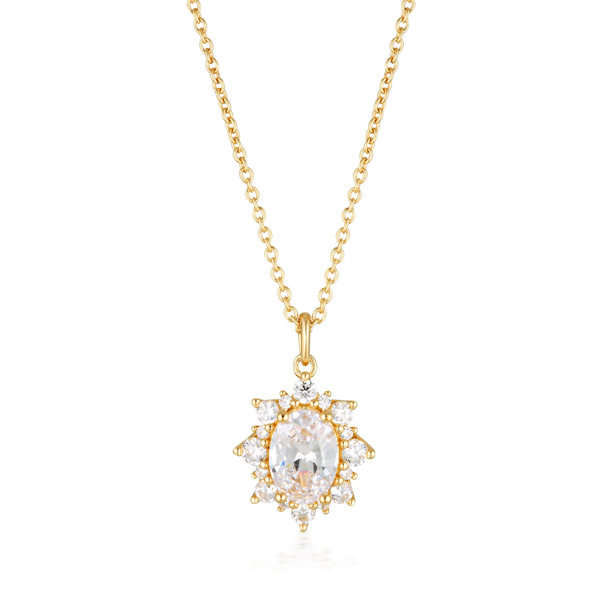 GEORGINI ICONIC BRIDAL ELOISE PENDANT GOLD