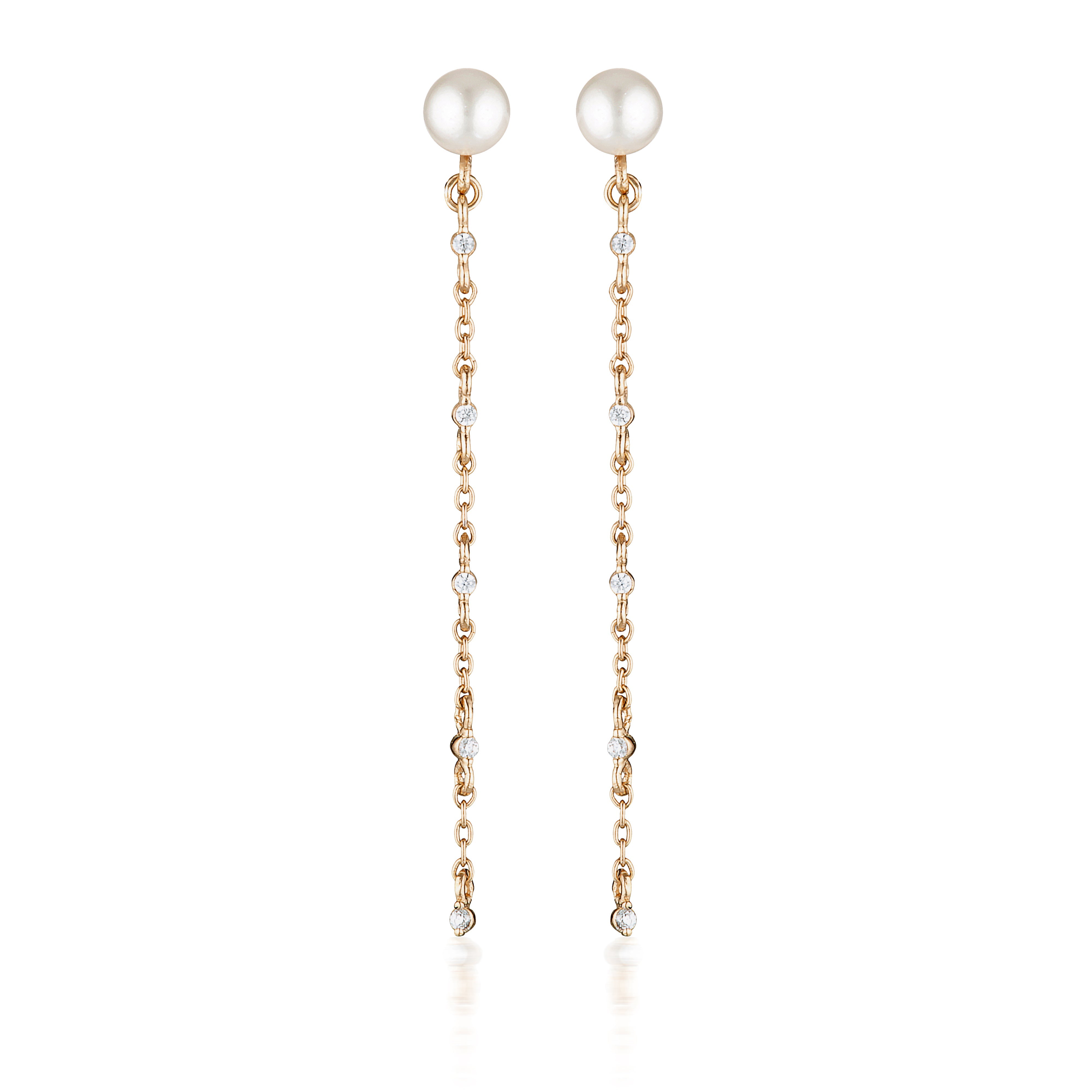 GEORGINI RED CARPET GLOBE EARRINGS ROSE GOLD