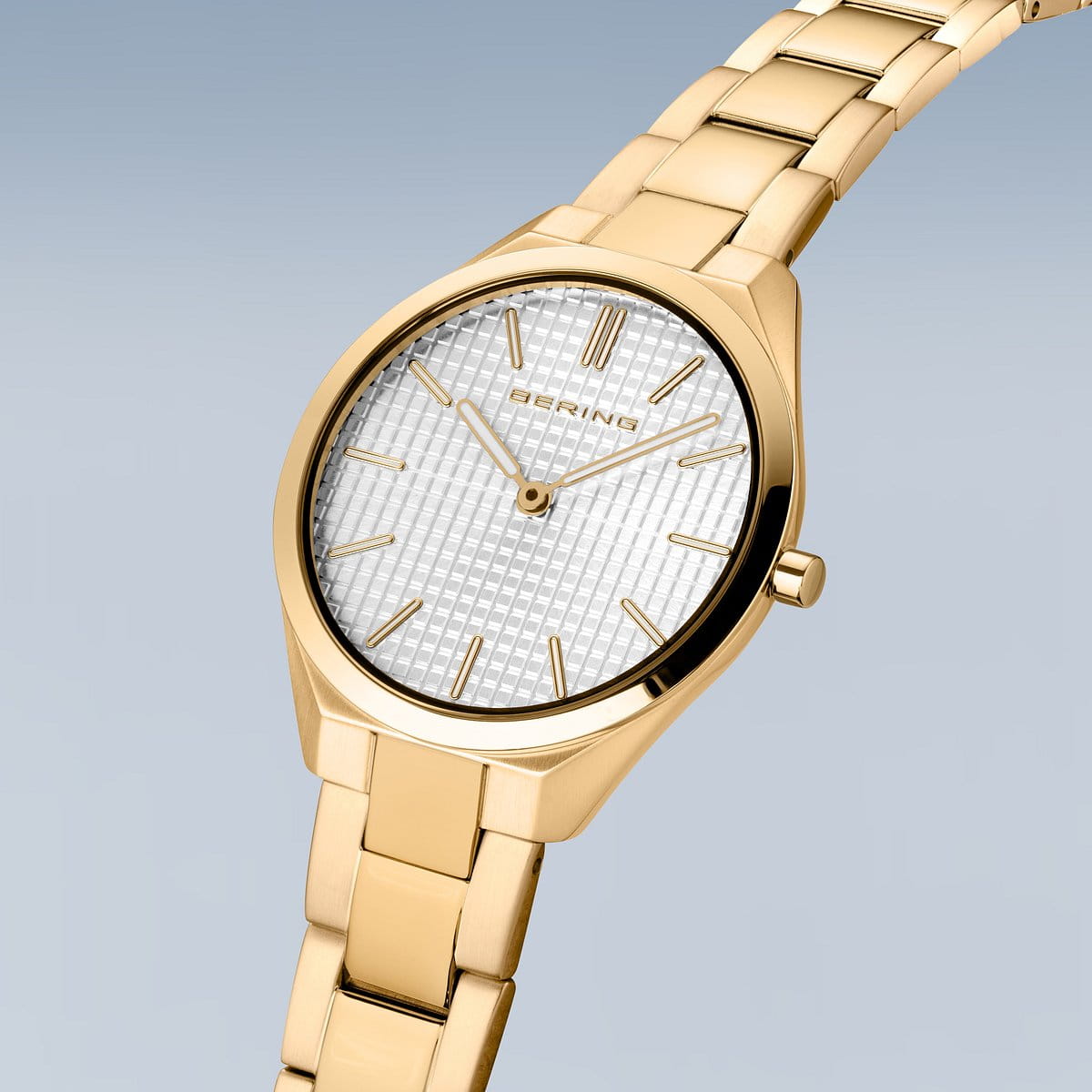 Bering Ladies Ultra Slim Gold Watch