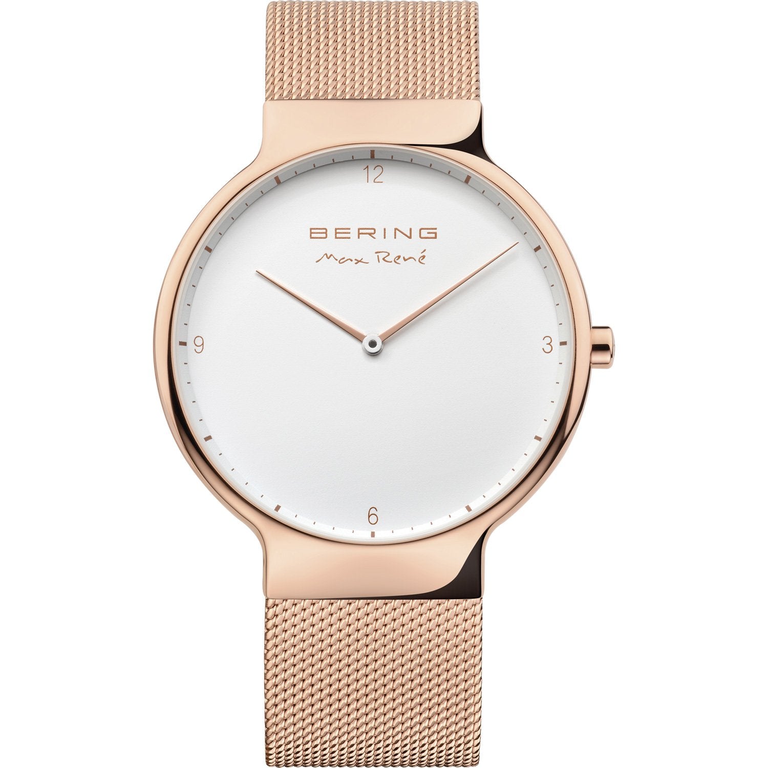 Bering Gents Max René 40mm Rose Gold Milanese Strap Watch