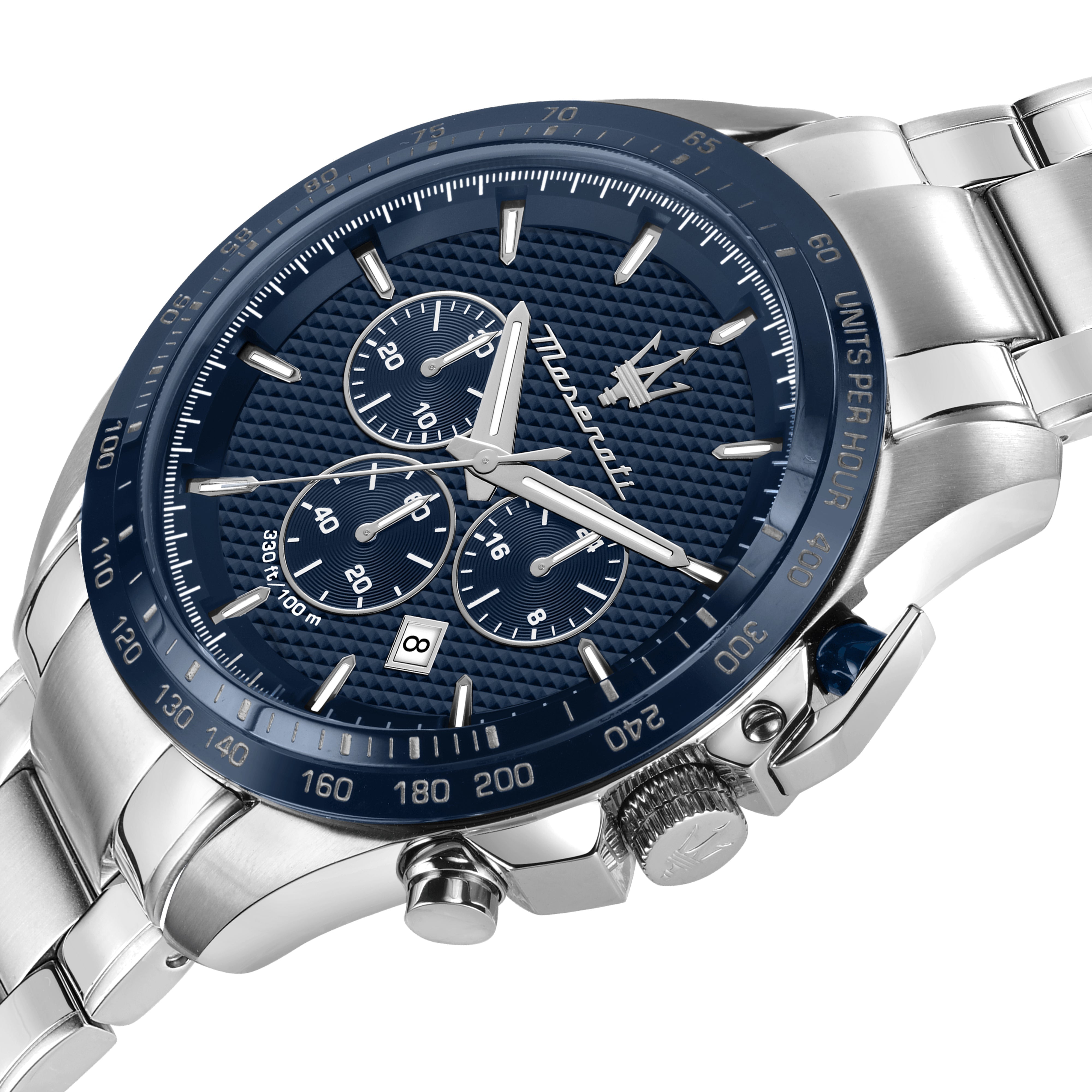 Maserati Traguardo 45mm Stainless Steel Chronograph Watch