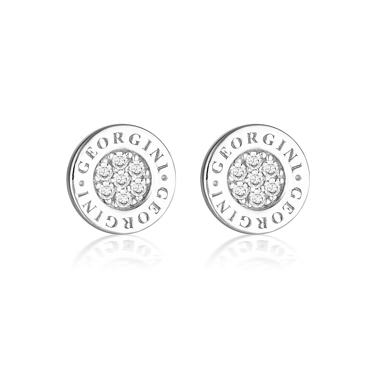 GEORGINI REFLECTION SIGNATURE STUD SILVER