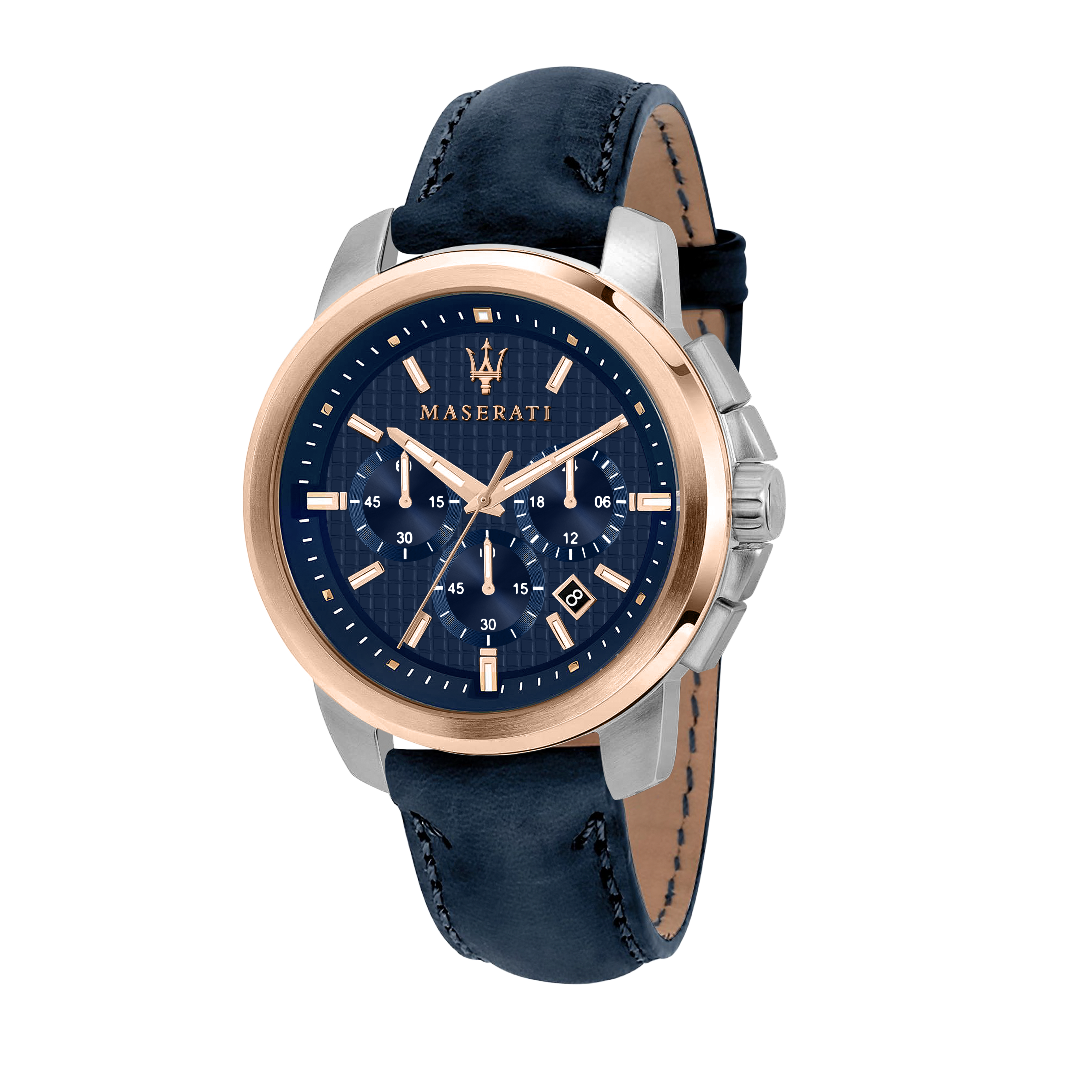 Maserati Successo Navy Blue Chronograph